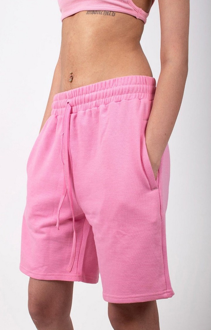 Women's Pink Lounge Shorts