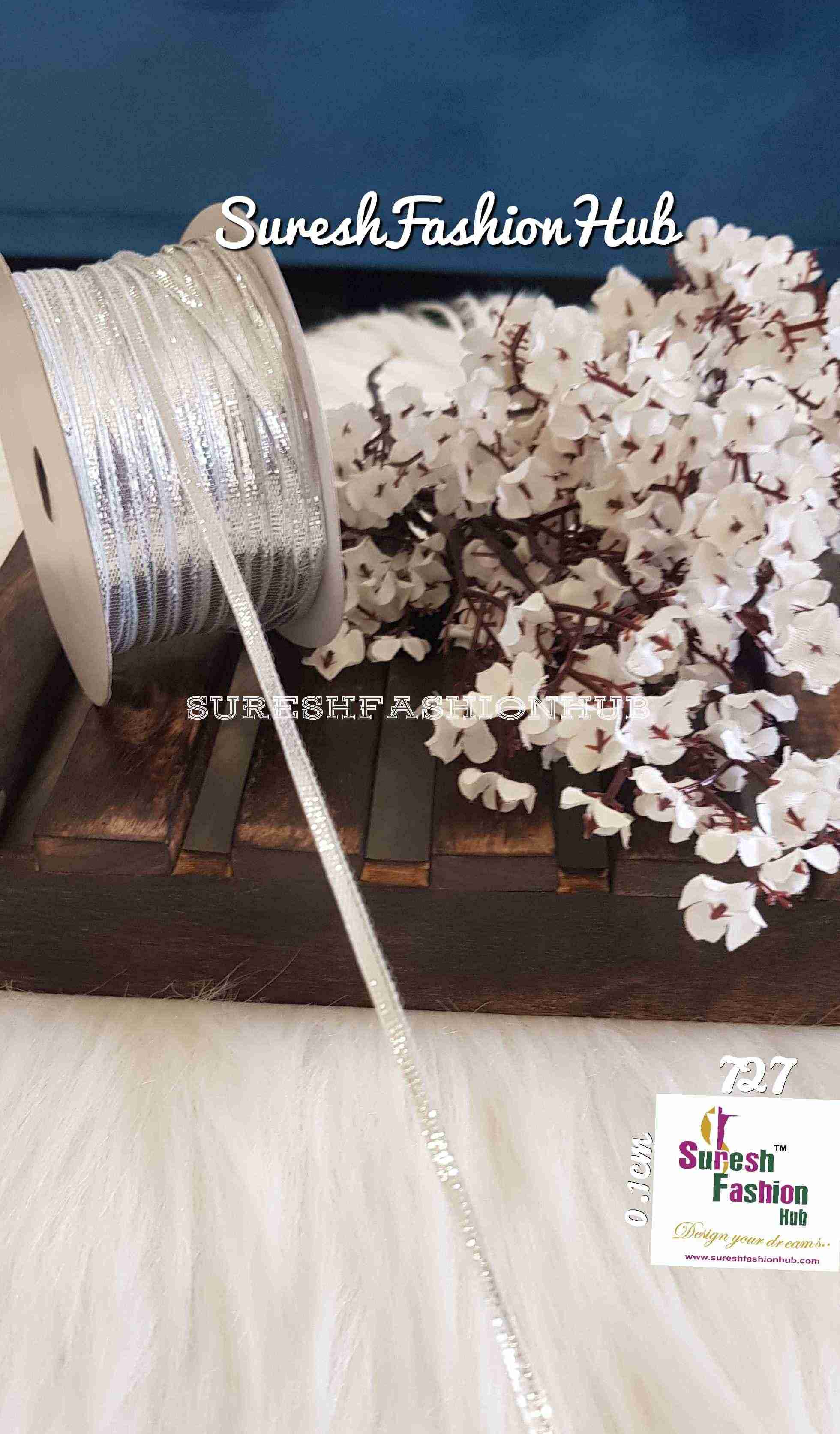 Thin Silver Gota Patti Trim