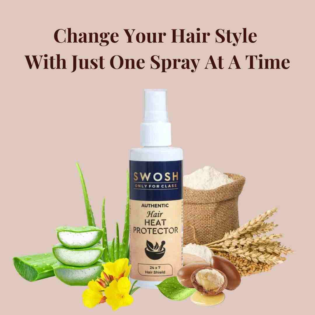 Swosh Advanced Heat Protector Spray For Hair Straightener Hair Spray 100 ML No Sulphate No Paraben No SLS