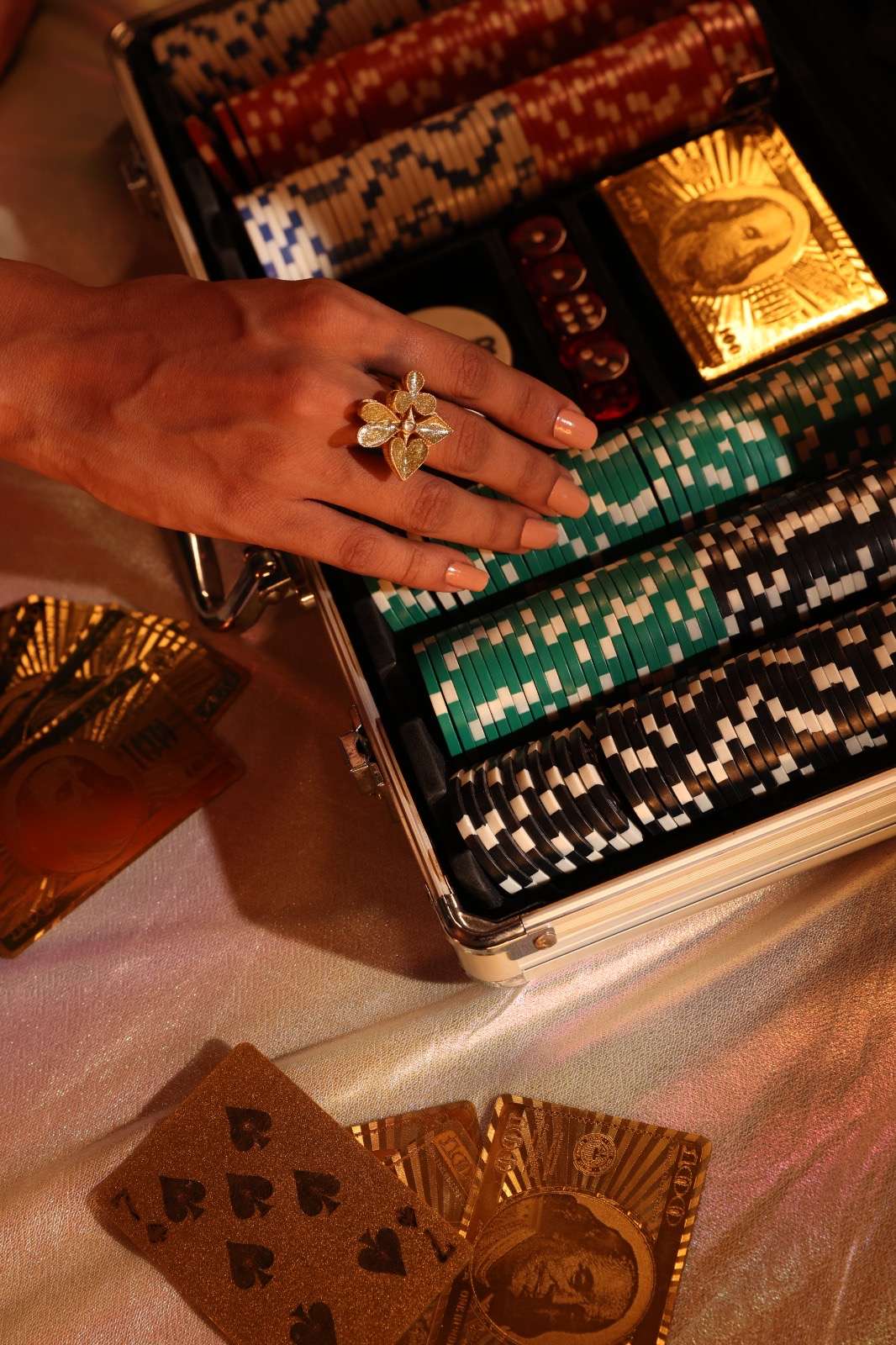 Gold Royal Deck Statement Ring