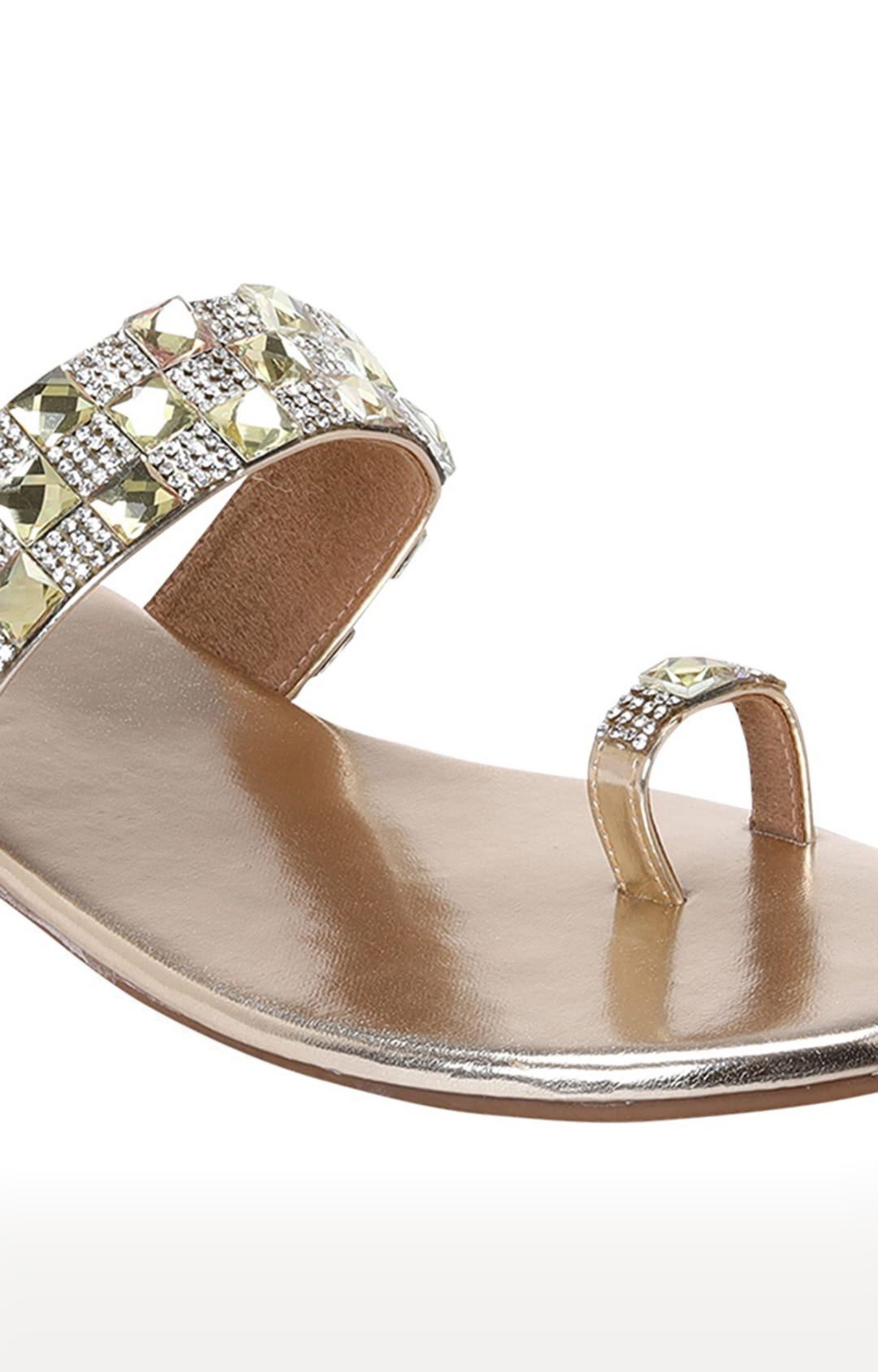 La Savie Women Embellished Sliver Flats 