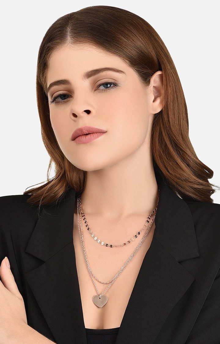 Sleek Peek Rose Gold Layered Choker Necklace | Layered choker necklace,  Necklace, Classy jewelry