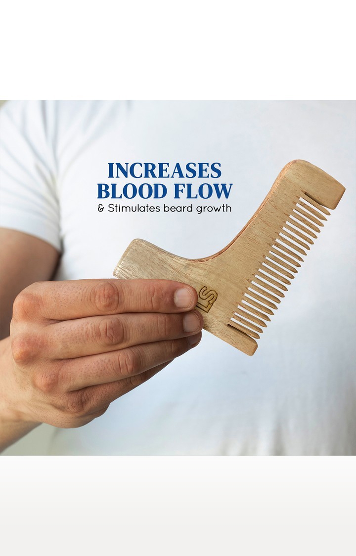 LetsShave | LetsShave Wooden Beard Comb 2