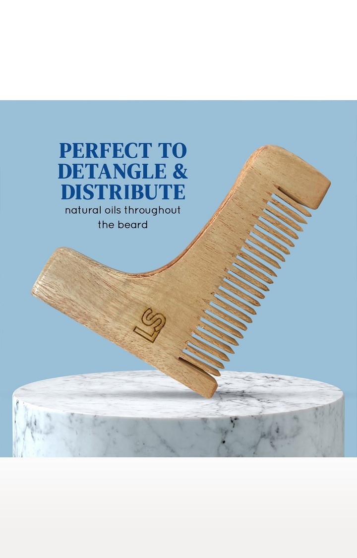 LetsShave | LetsShave Wooden Beard Comb 3