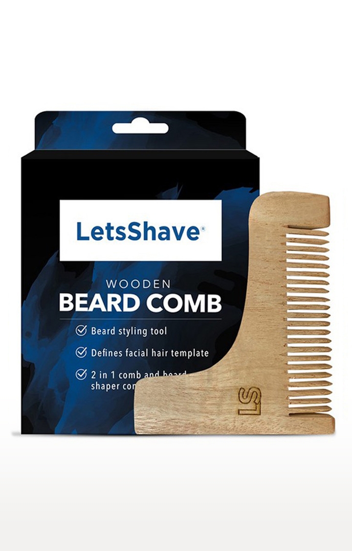 LetsShave | LetsShave Wooden Beard Comb 0