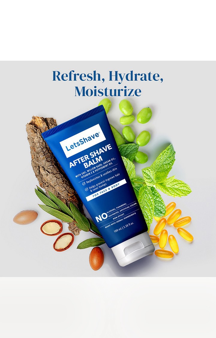 LetsShave | LetsShave After Shave Balm - Agran & Willow Bark Extract Enriched - 100 ml 2