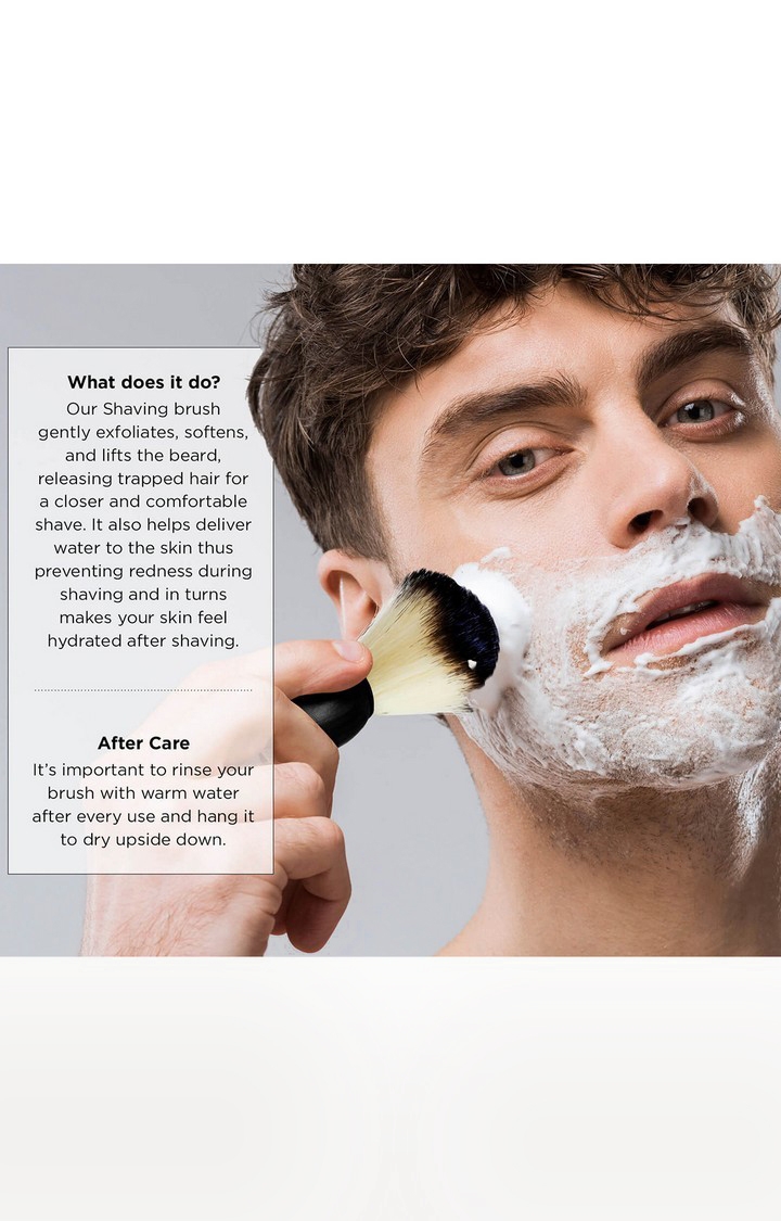 LetsShave | LetsShave Imitation Badger Shaving Brush - Hand Made, Soft Hair - Glossy Black Handle 2