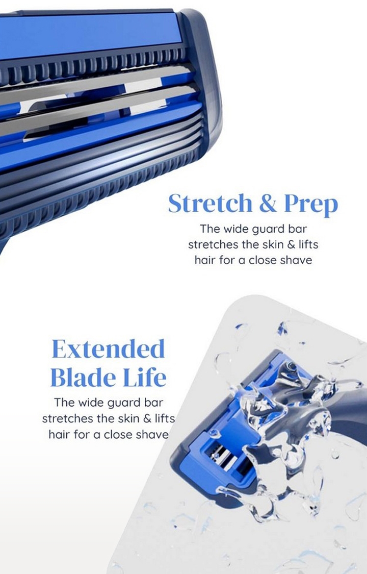 LetsShave | LetsShave Pro 2 Plus Disposable Razor - Twin Blade Disposable Shaving Razor (Pack of 1) With 10 2