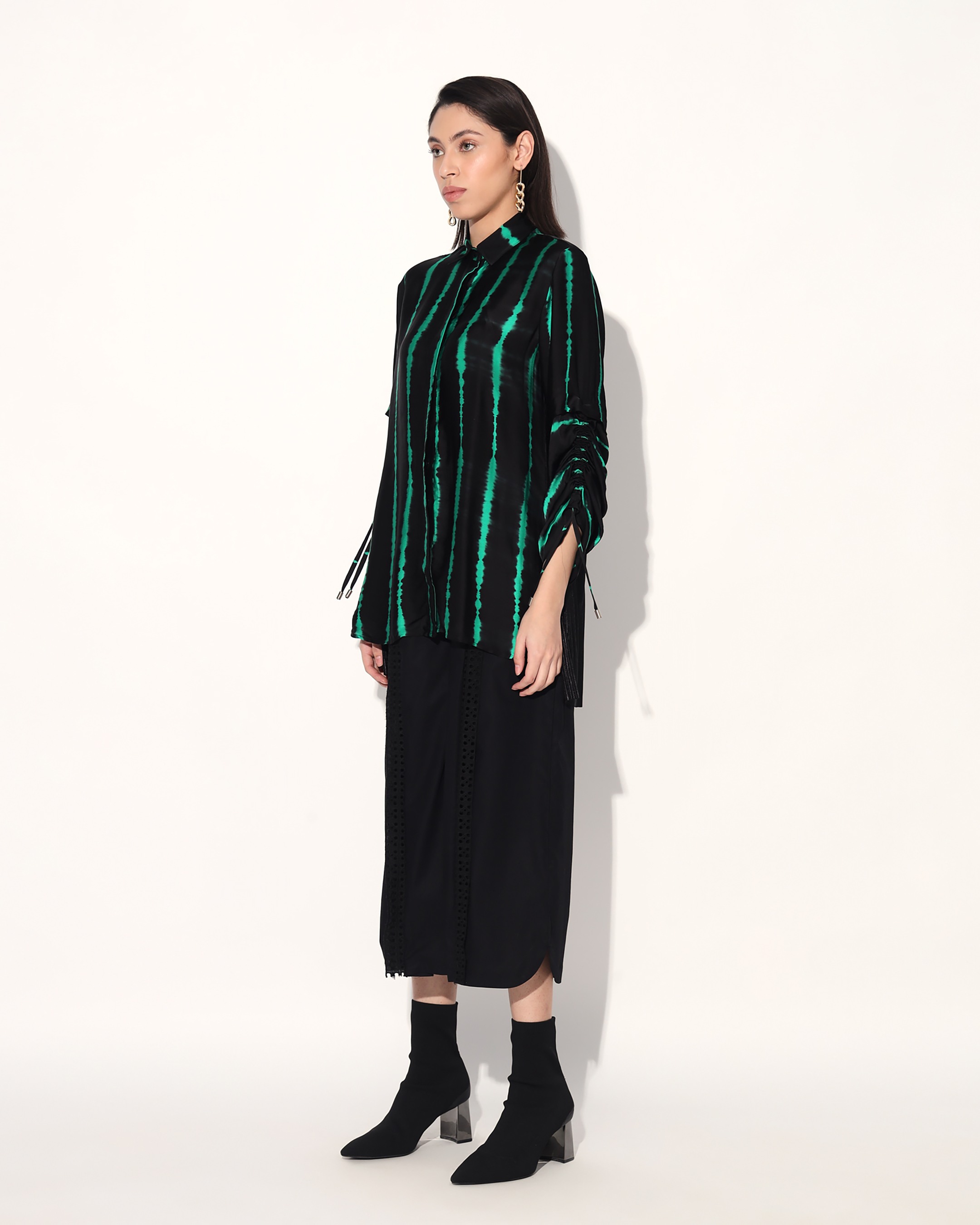 Ivy Shibori Stripe Shirt