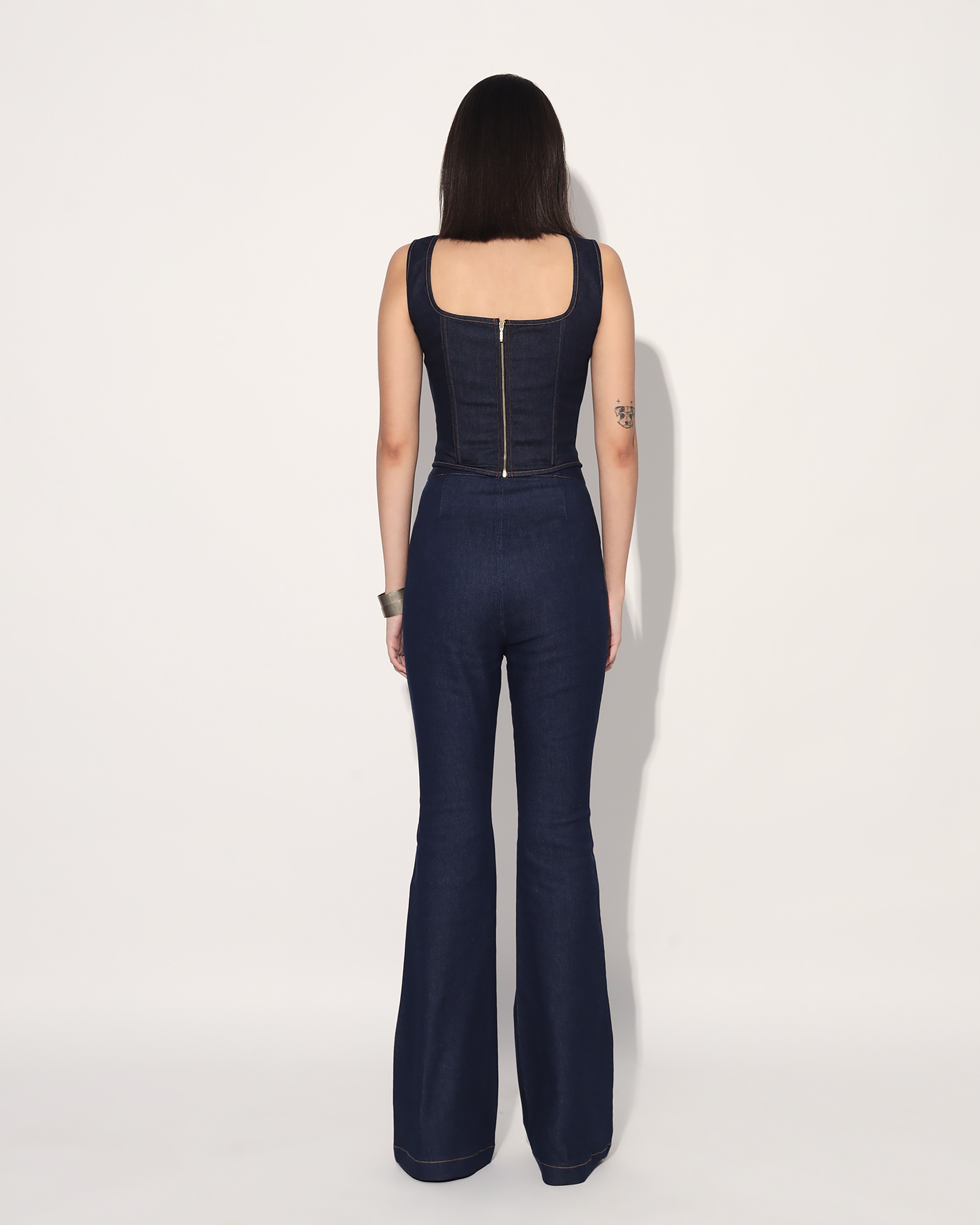 Denim Flare Pants