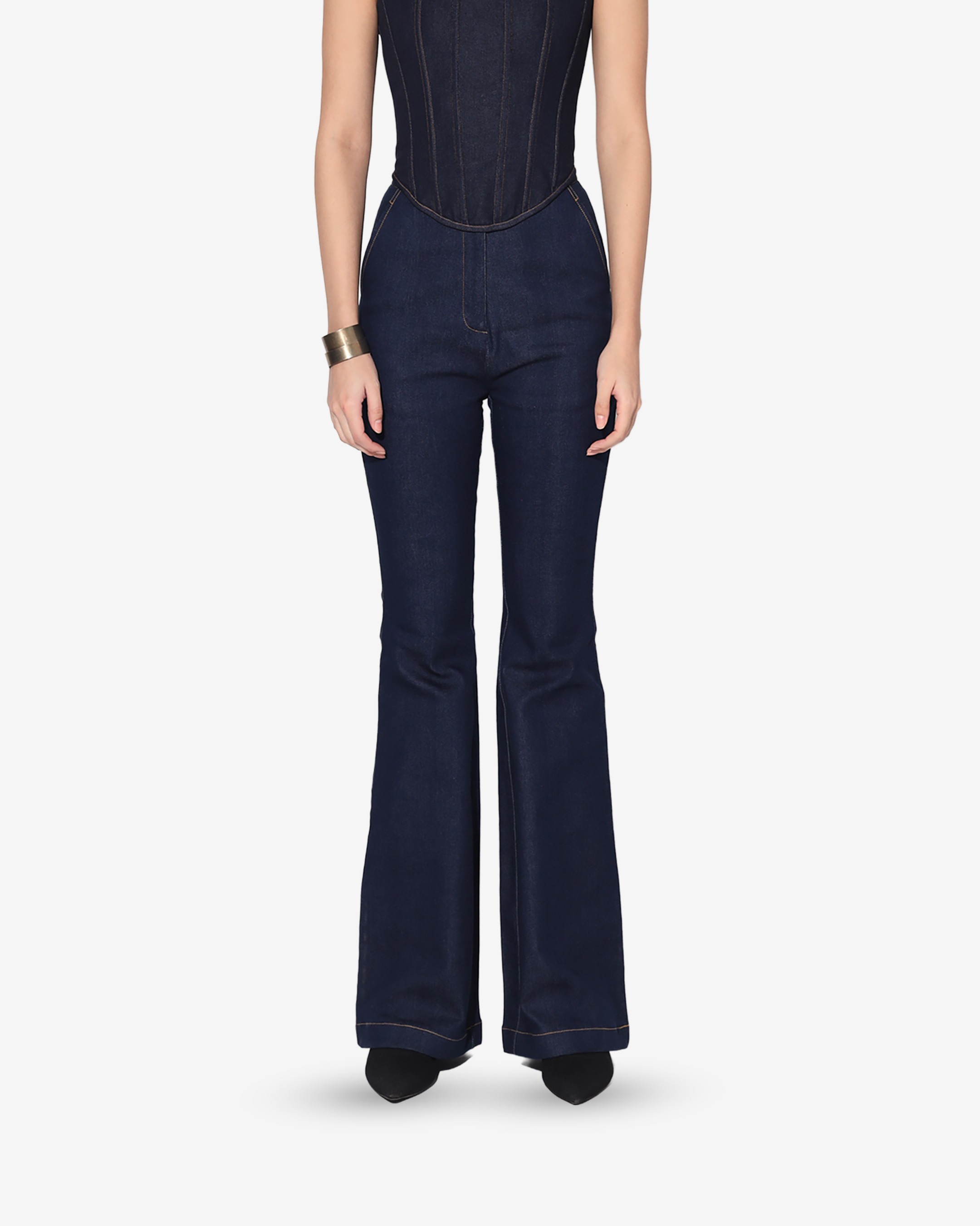 Denim Flare Pants