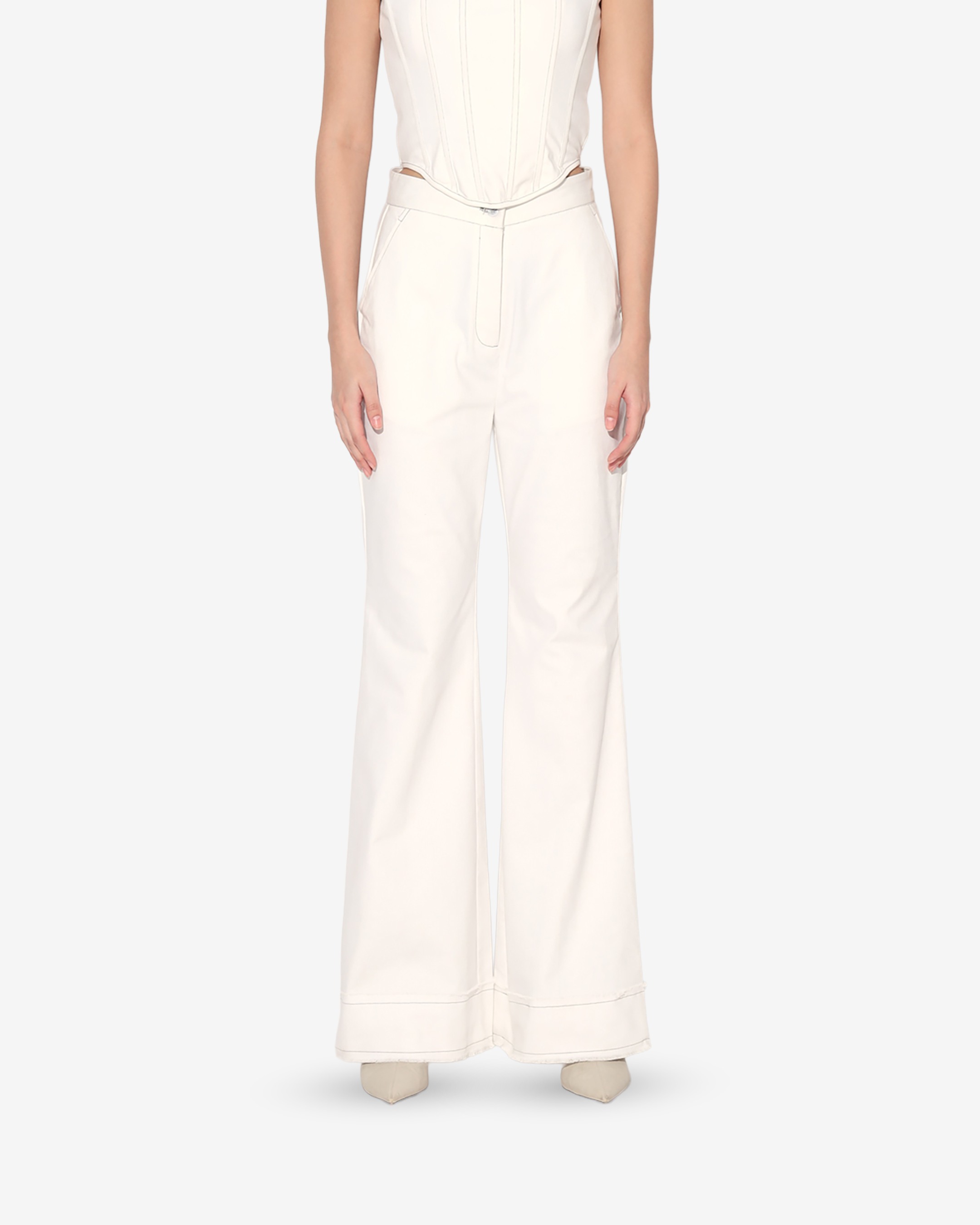 Denim Flare Pants