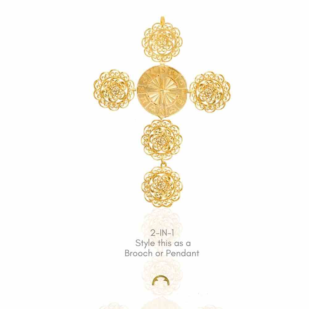 CROSS Direction Brooch & Pendant