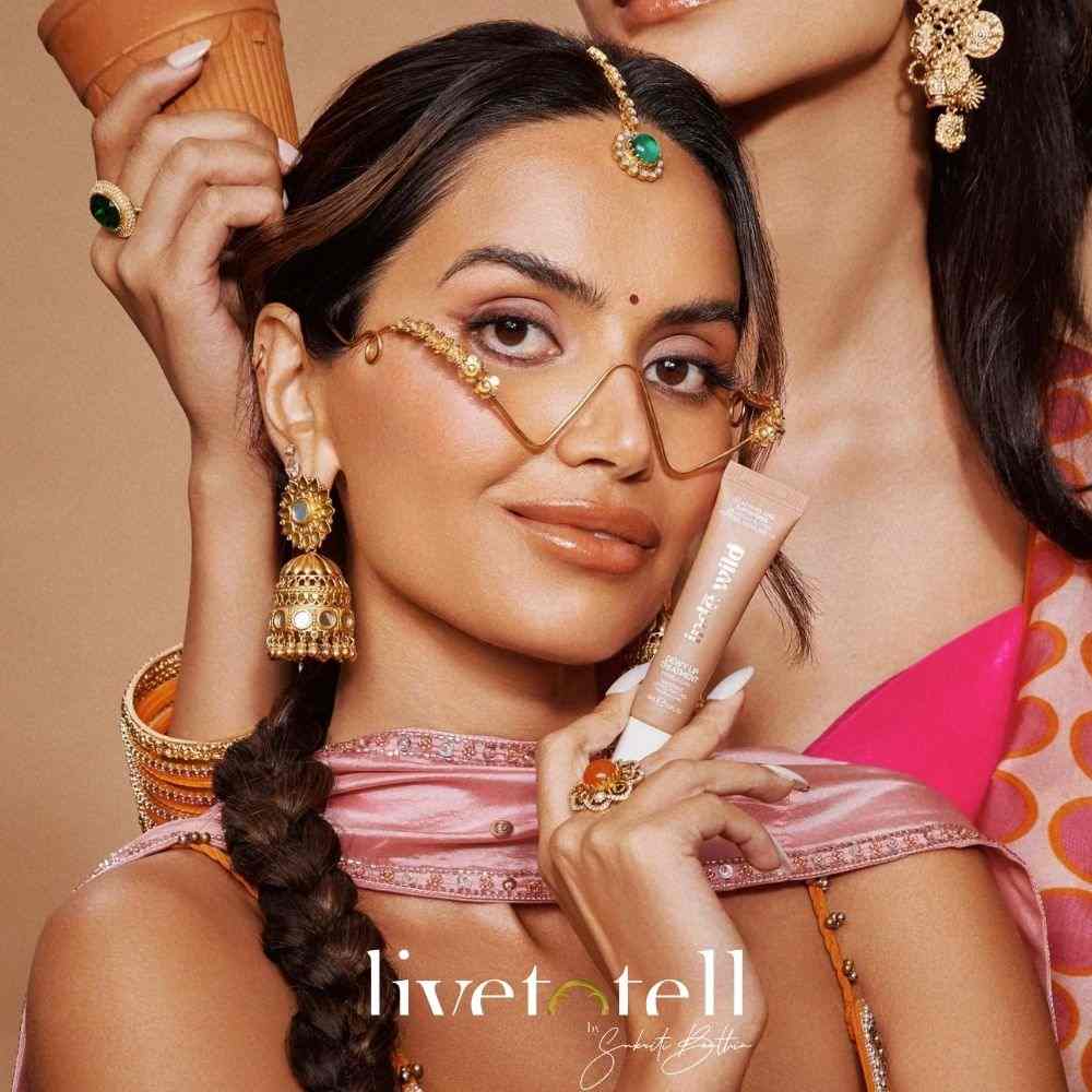  - Gold plated floral cutwork eyewear handcrafted in Jaipur - Statement glasses with rosette detailing for wedding or party wear - Artisanal eye jewellery with Indian floral motifs - Bold face jewellery for haldi, photoshoots, and cocktail styling