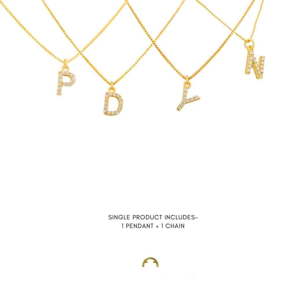 Diamond Initaial Pendants