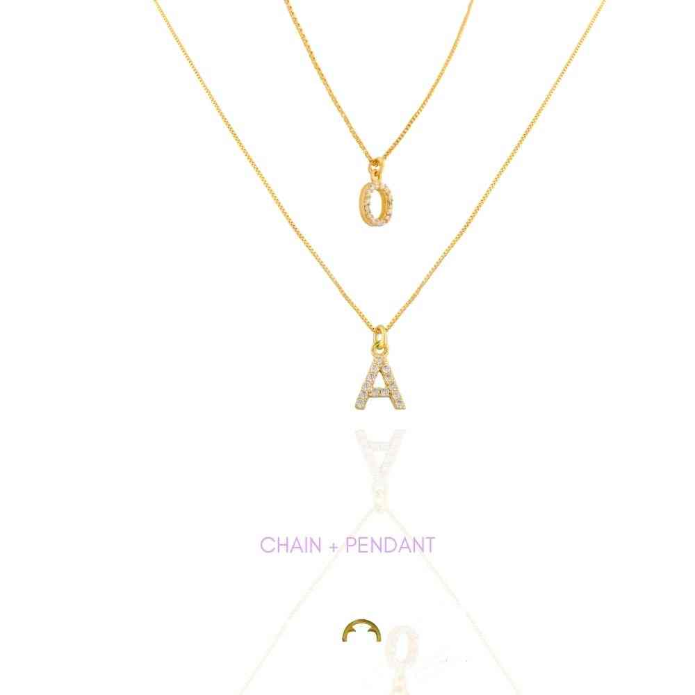 Diamond Initaial Pendants