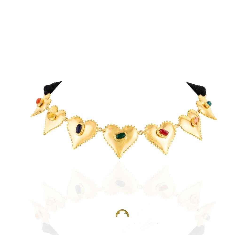 Dilbagh Necklace- With stone details