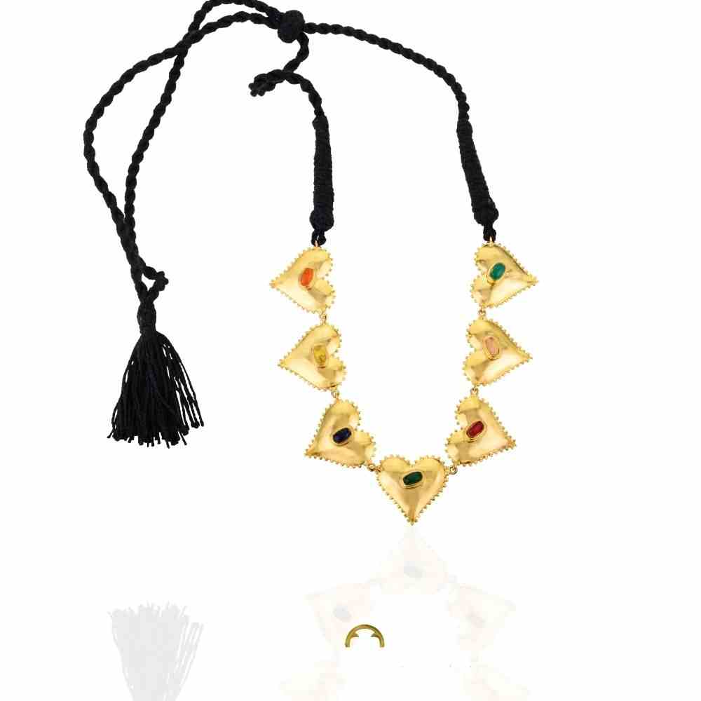 Dilbagh Necklace- With stone details