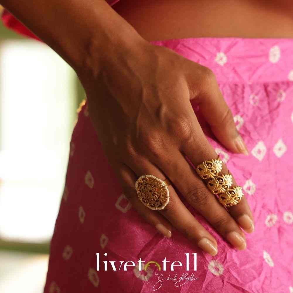 Victorial Filigree Ring with PEARLS