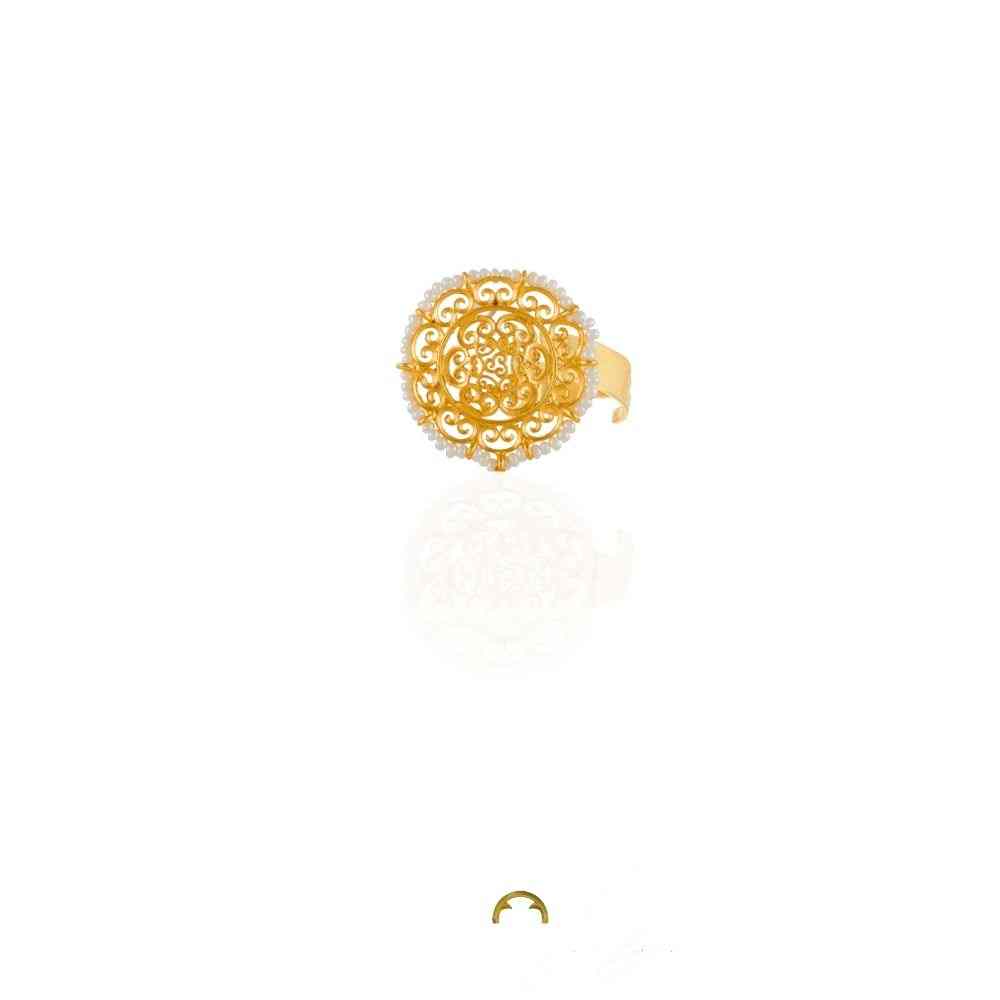 Victorial Filigree Ring with PEARLS