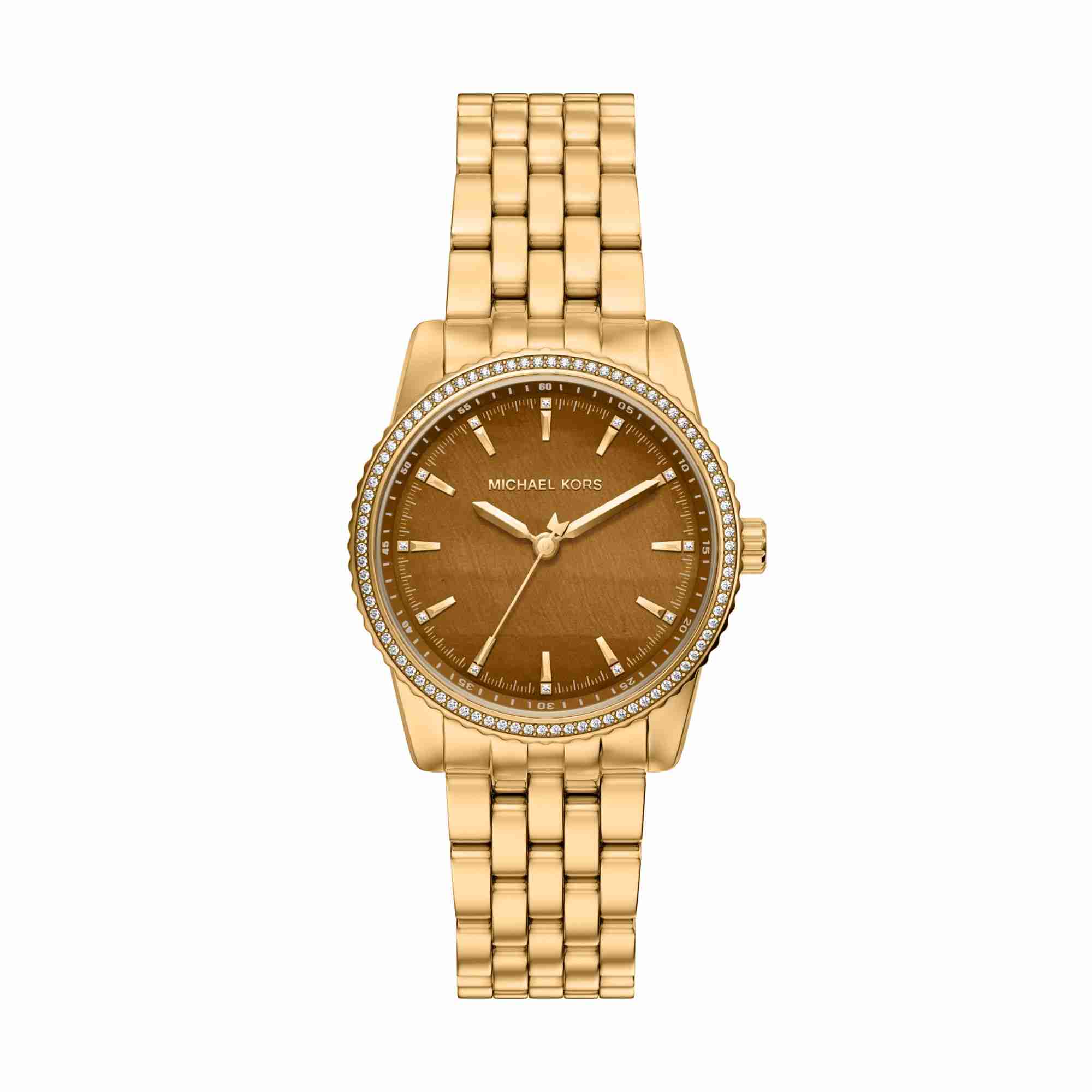 Michael Kors Bryant Pavé Gold-Tone Watch
