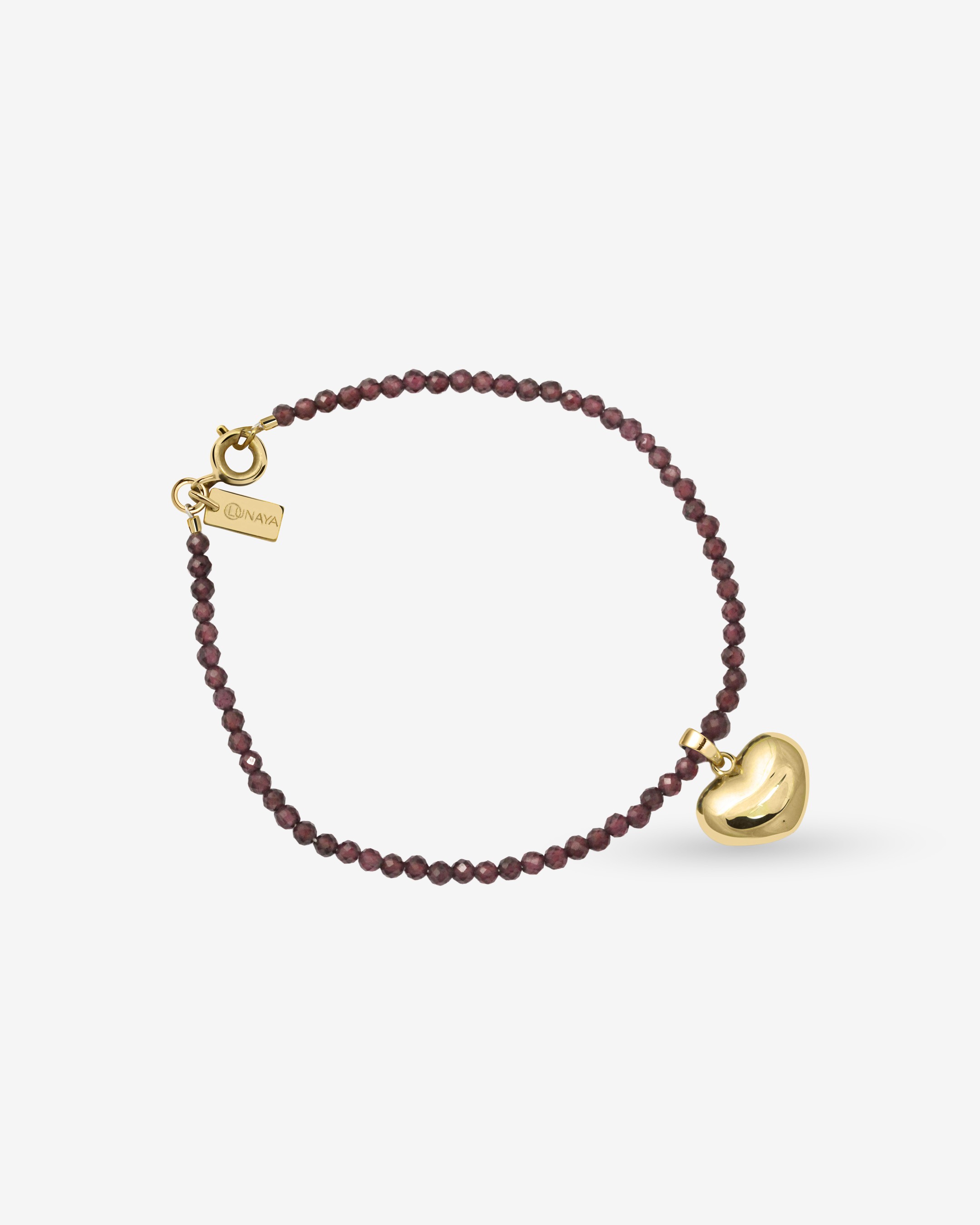 Garnet Beaded Bracelet