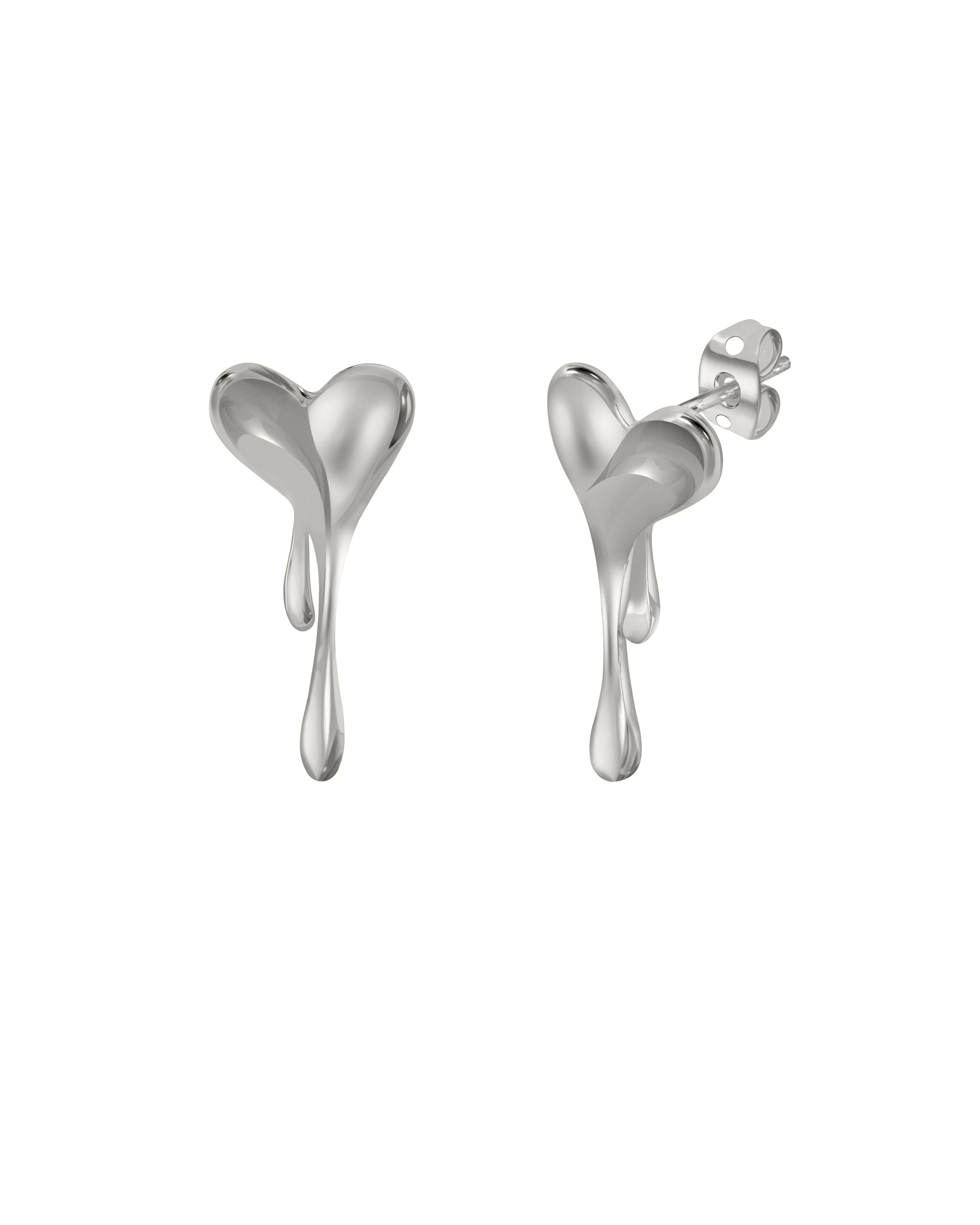 Melting Heart Solid Earring