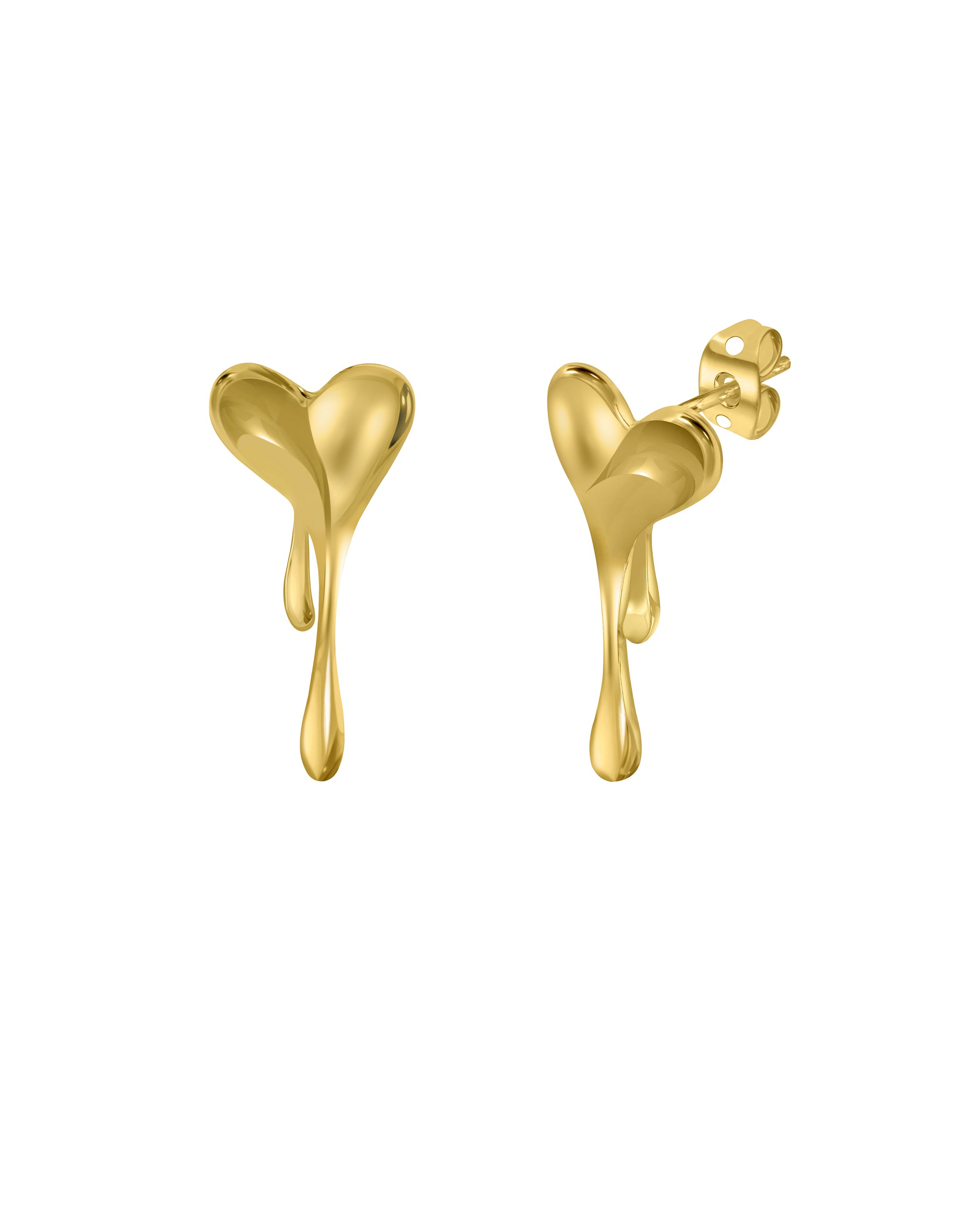 Melting Heart Solid Earring