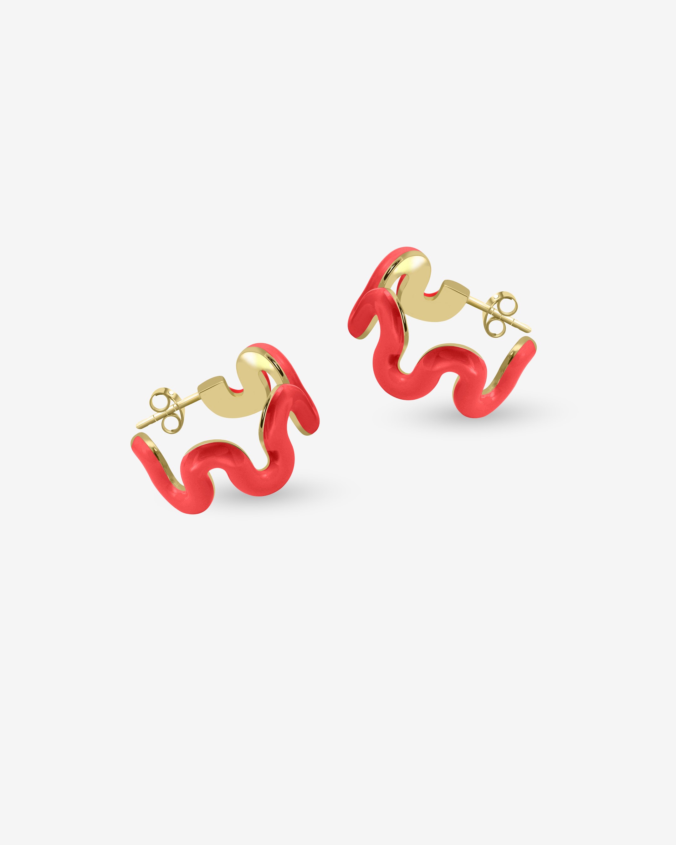 Swirl Enamel Hoops