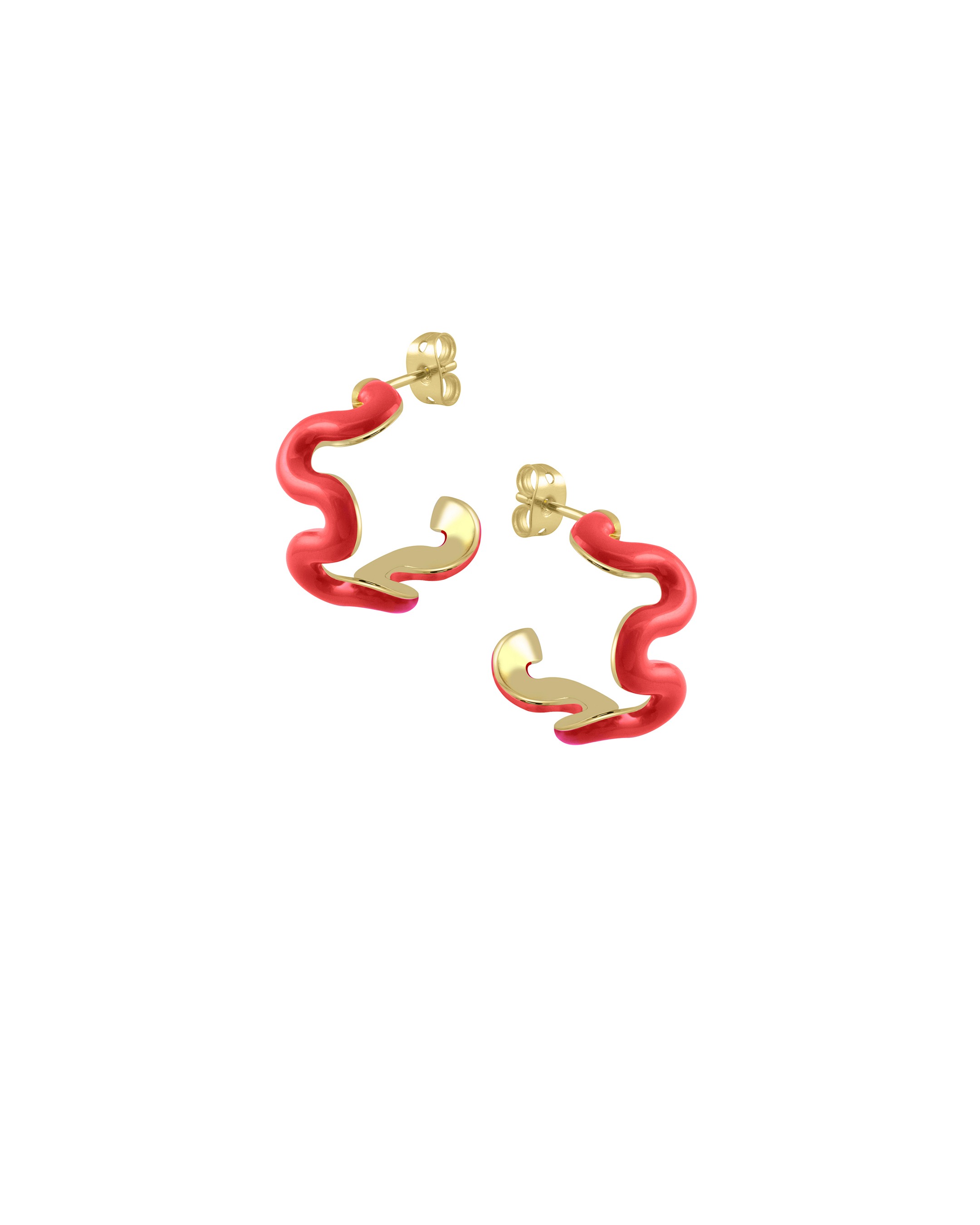 Swirl Enamel Hoops