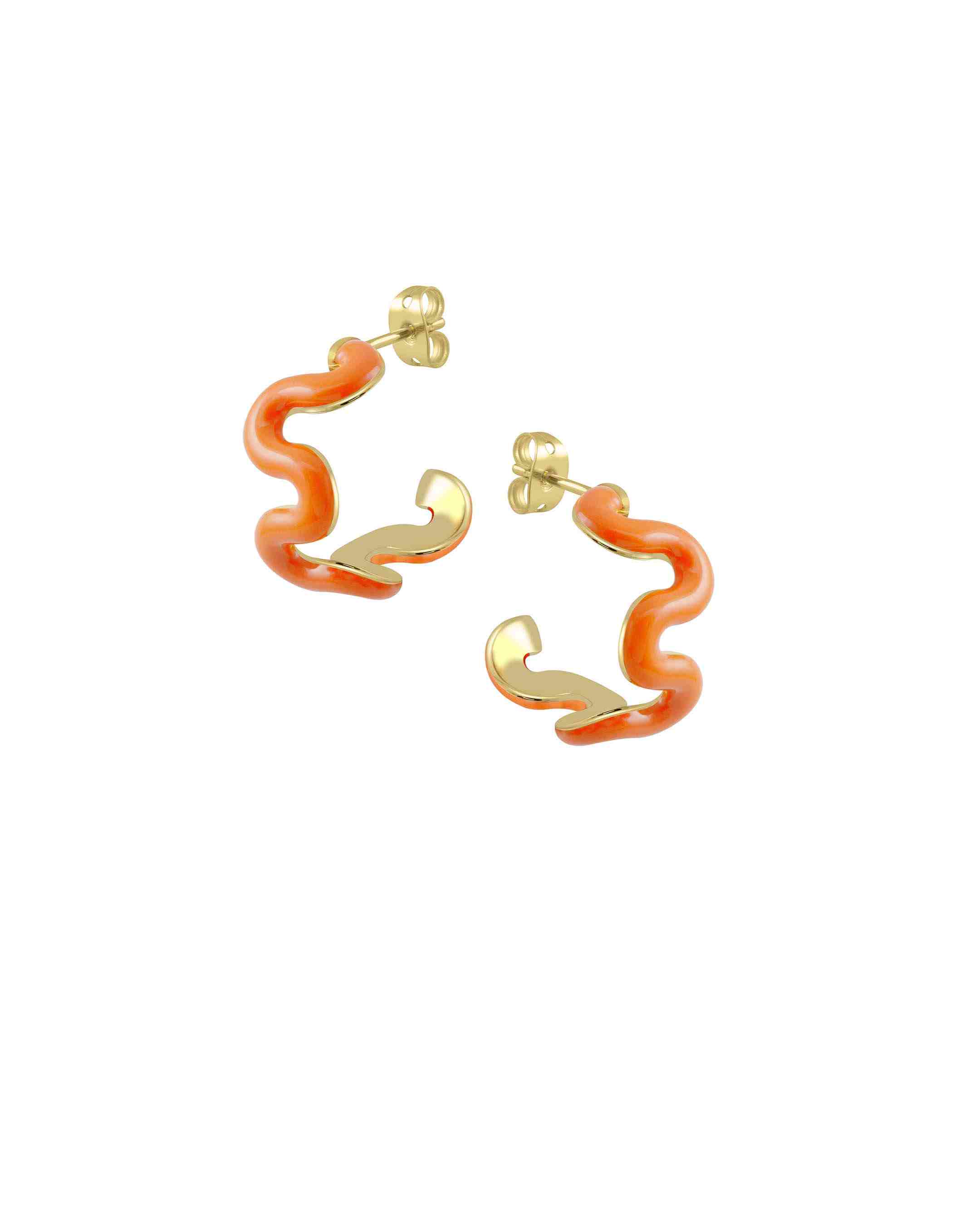 Swirl Enamel Hoops
