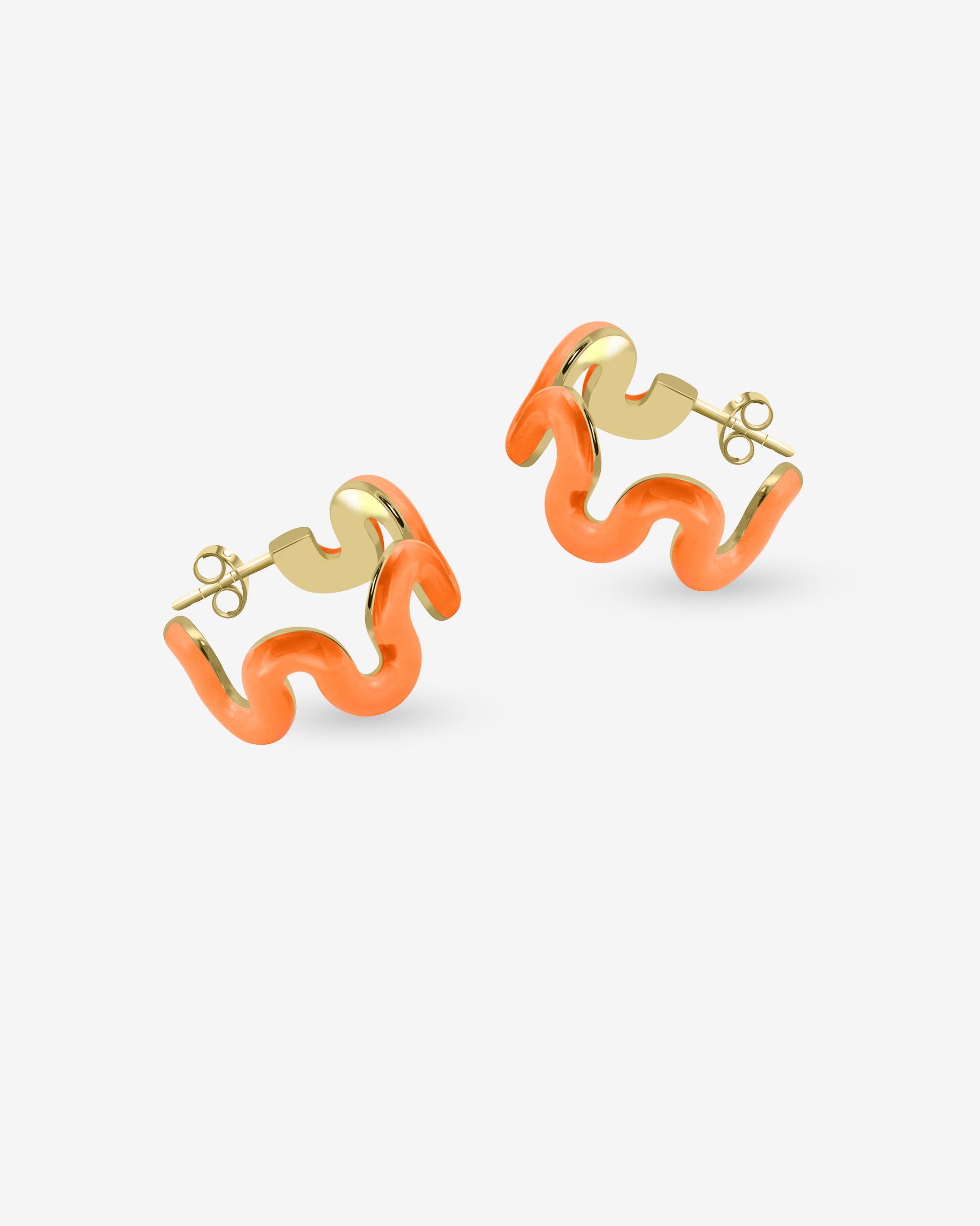 Swirl Enamel Hoops