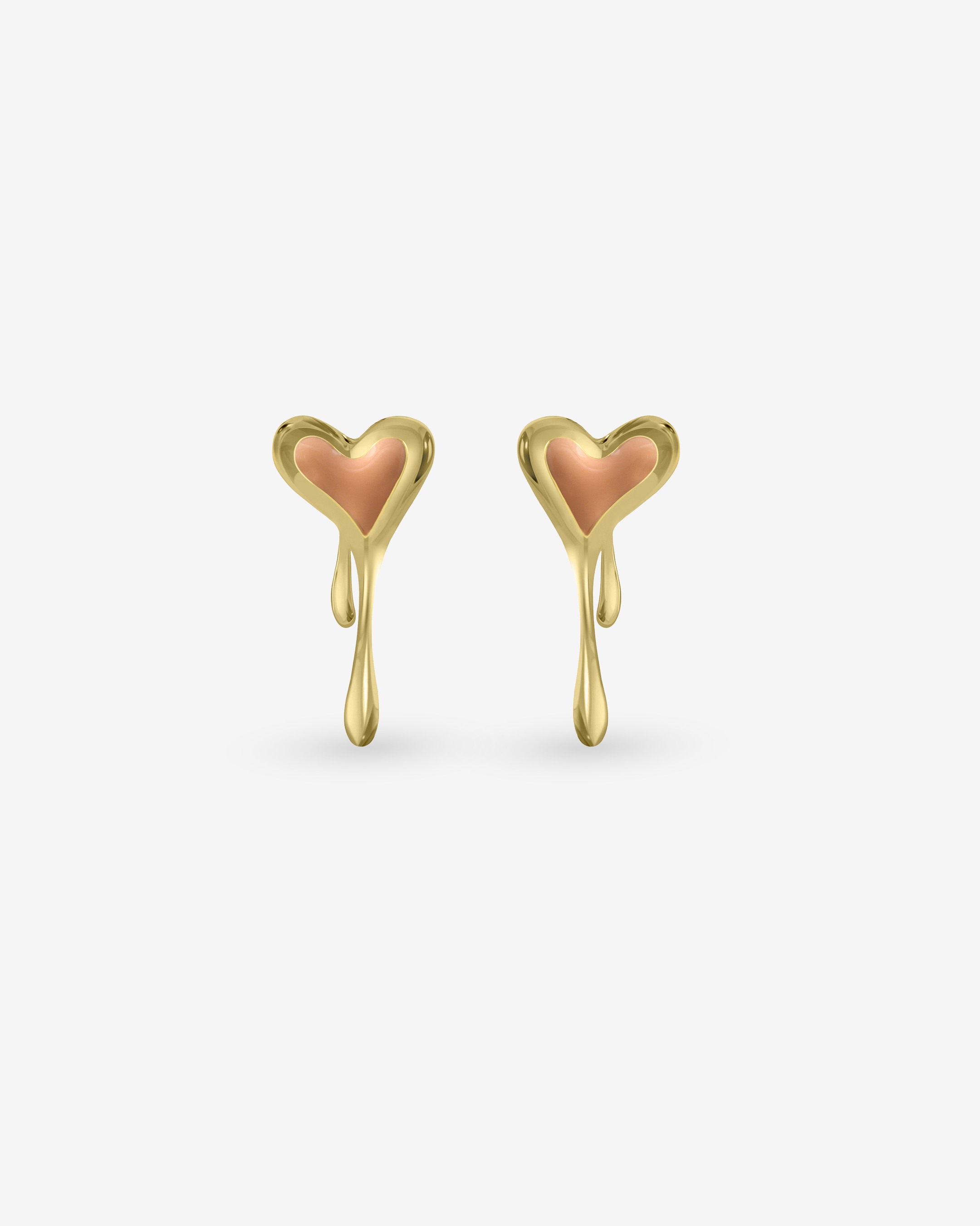 Melting Heart Duo Enamel Earrings
