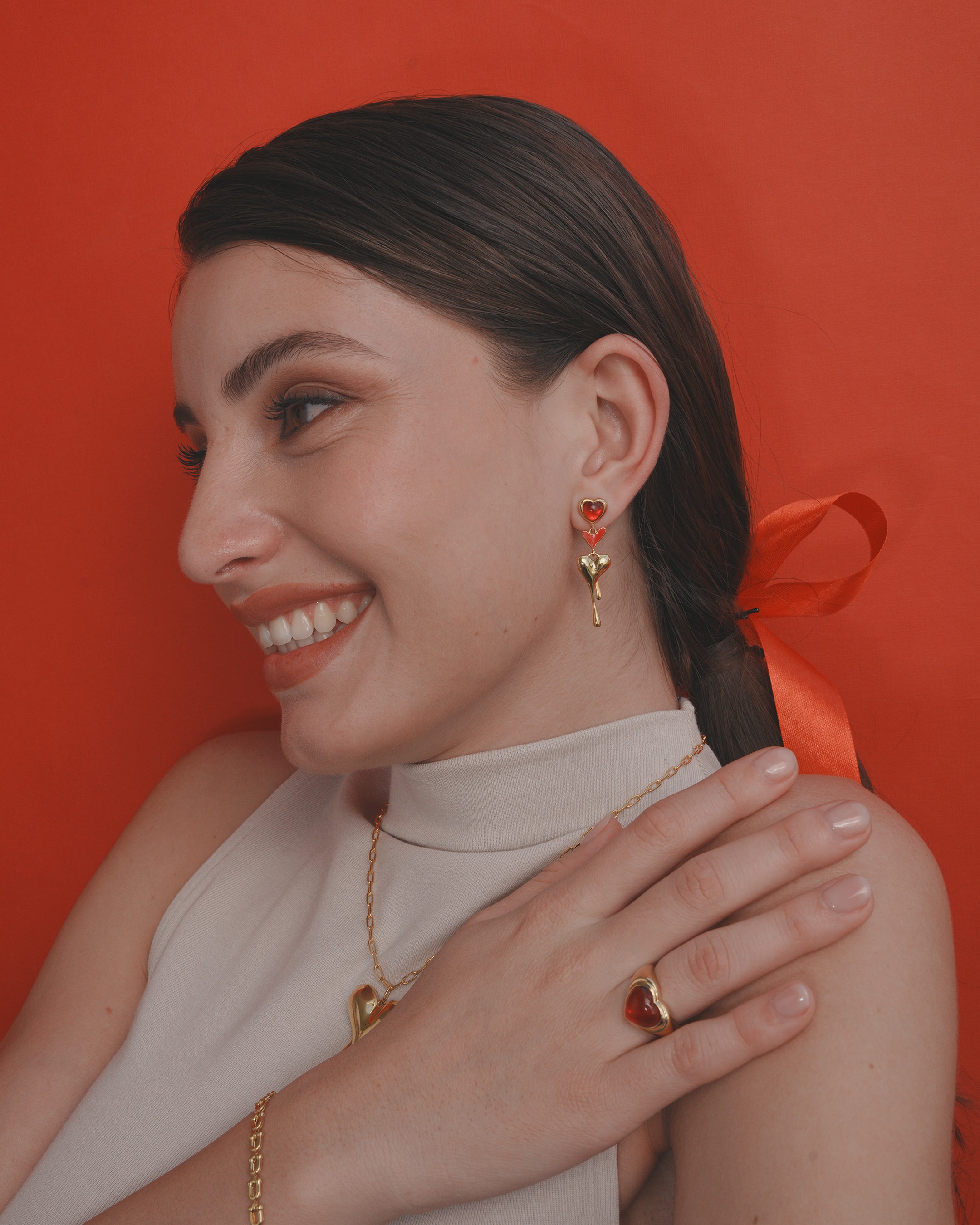 All Heart Drop Earring