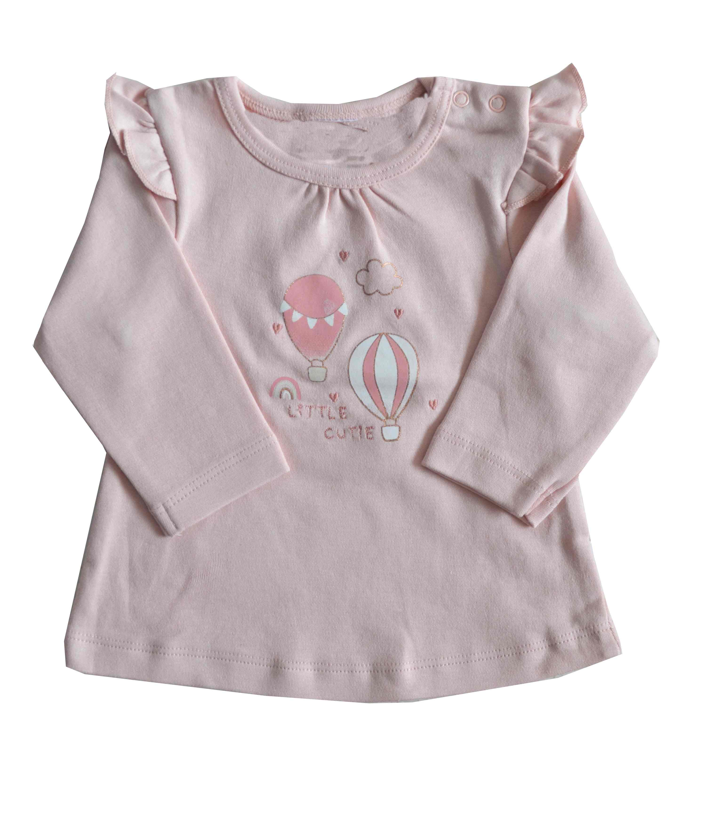 Baby Girls Top with full sleeves;Color-Lt.Pink