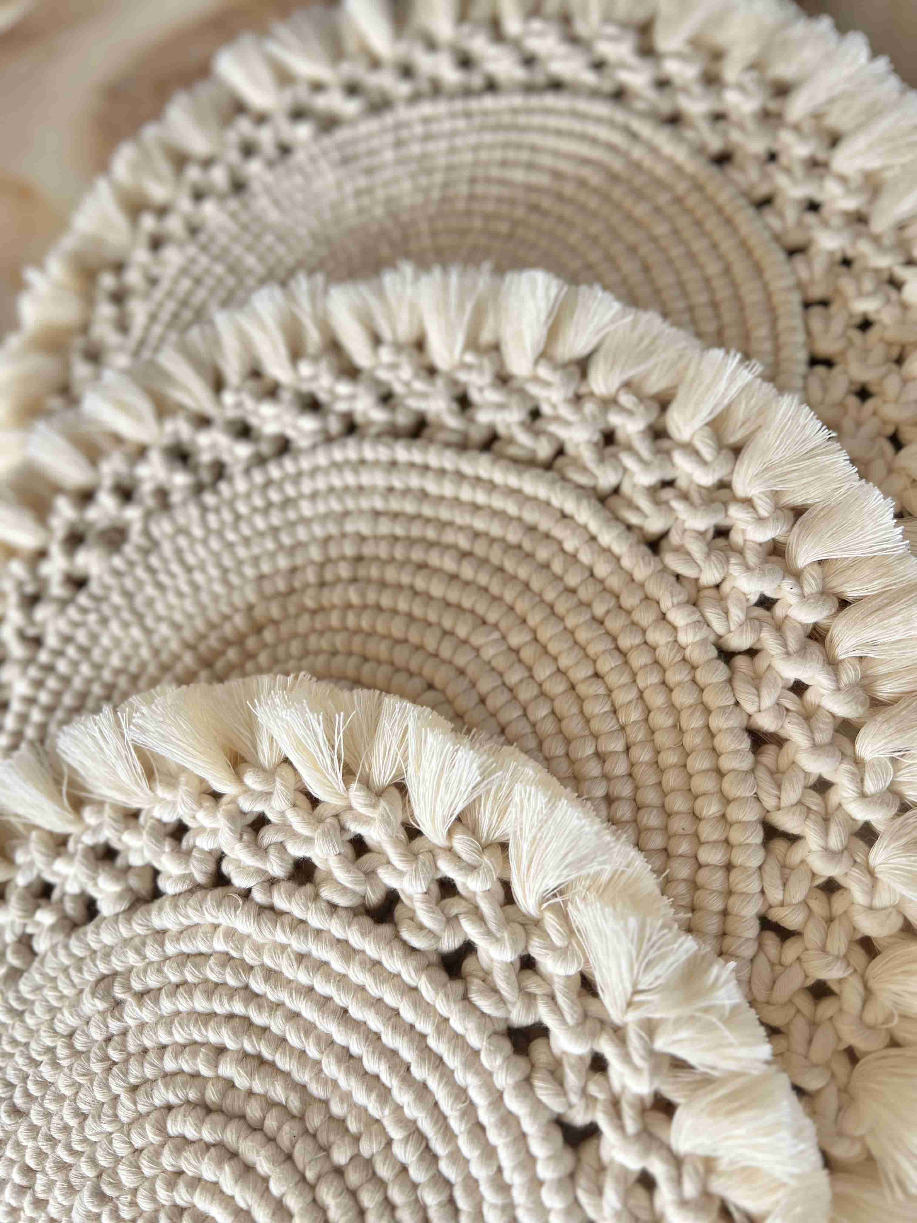Macrame Spiral Placemat