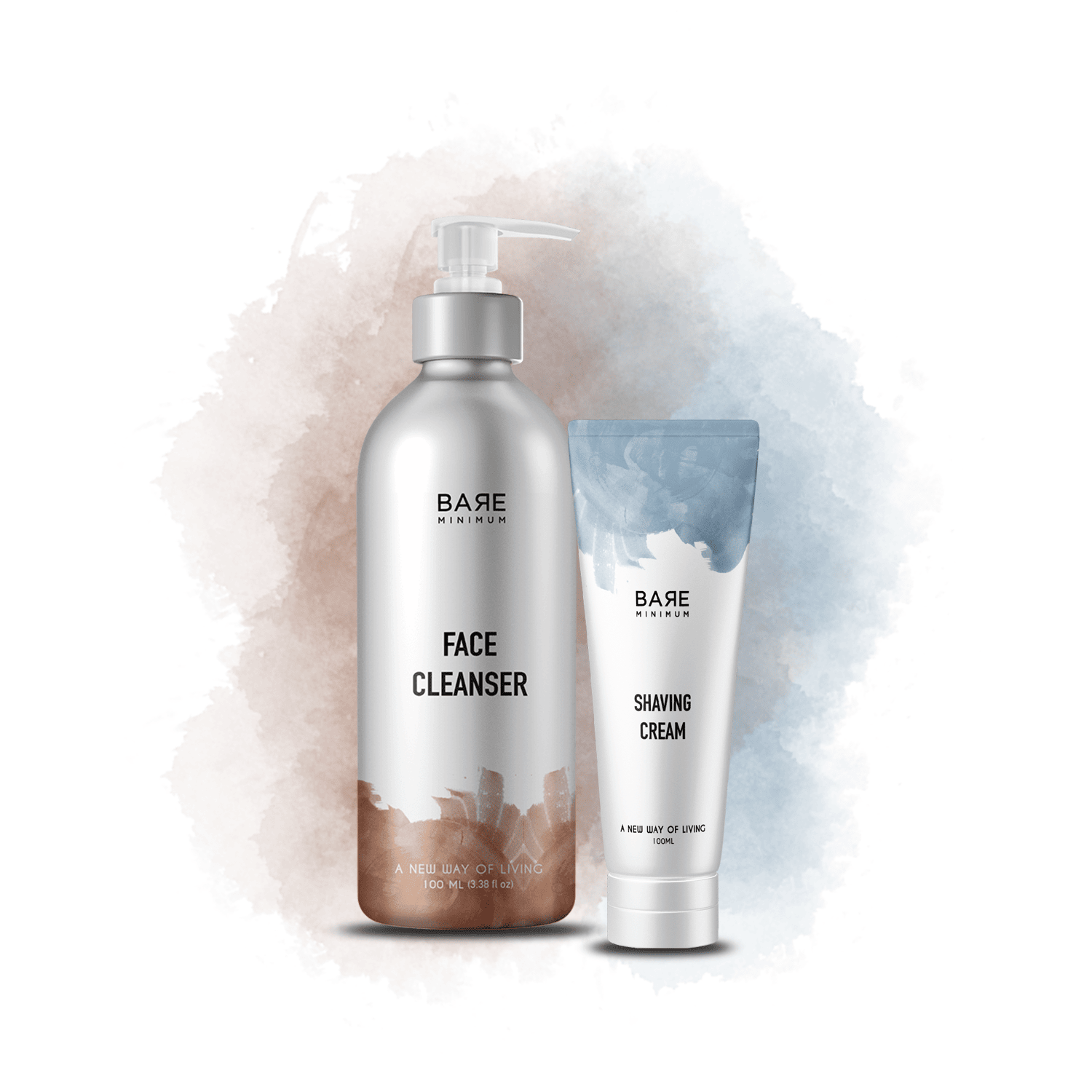 are Minimum | Combo of Shaving Cream + Face Cleanser | pH-Balanced Formula | Gender-Neutral | For All Skin Types (Shaving Cream 100g + Face Cleanser 250ml)