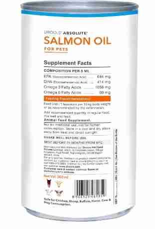 Drools Absolute Salmon Oil Syrup Supplement for Dogs, 150 ml