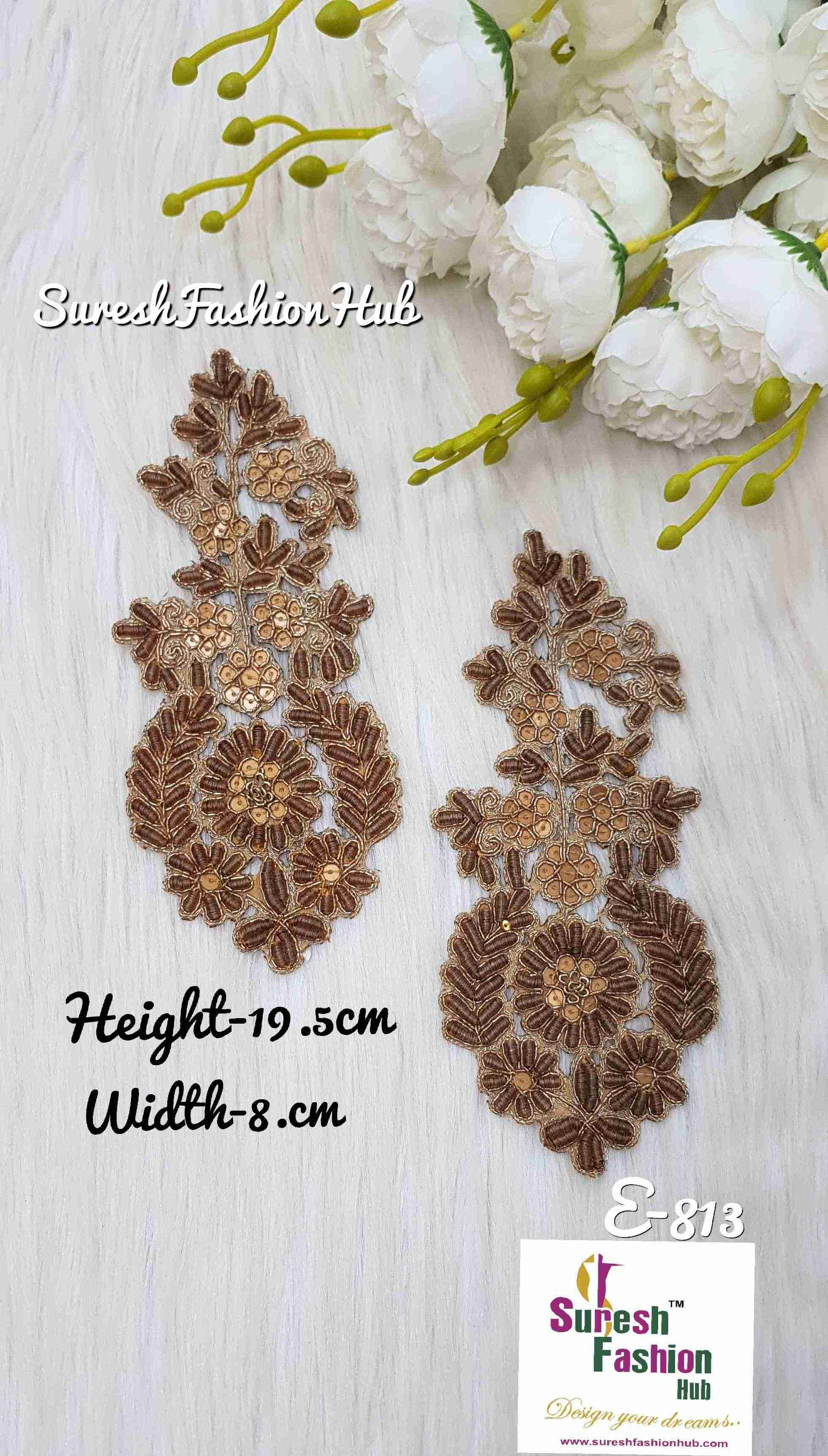 Antique Gold Zardoshi Gilded Patches