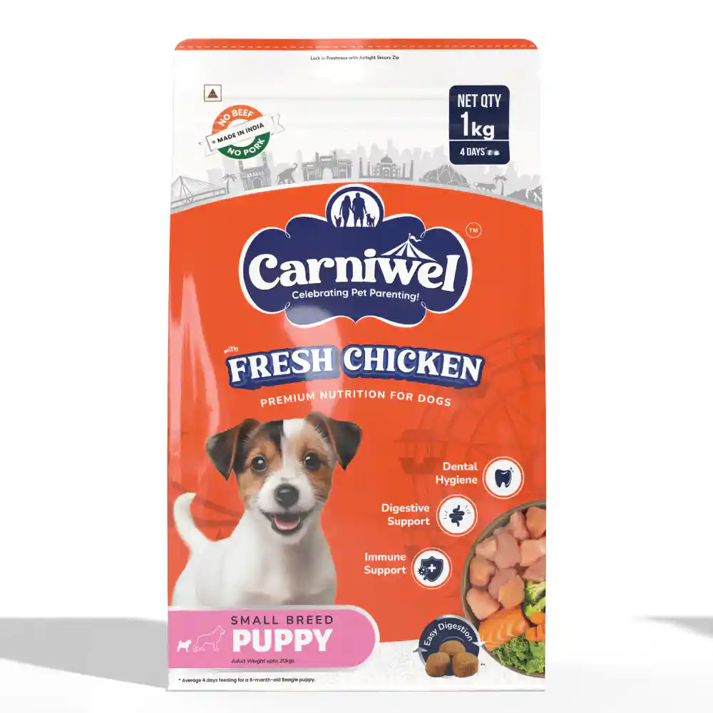 Carniwel Fresh Chicken Puppy Small dogs 1KG – (Best Before Feb’26)