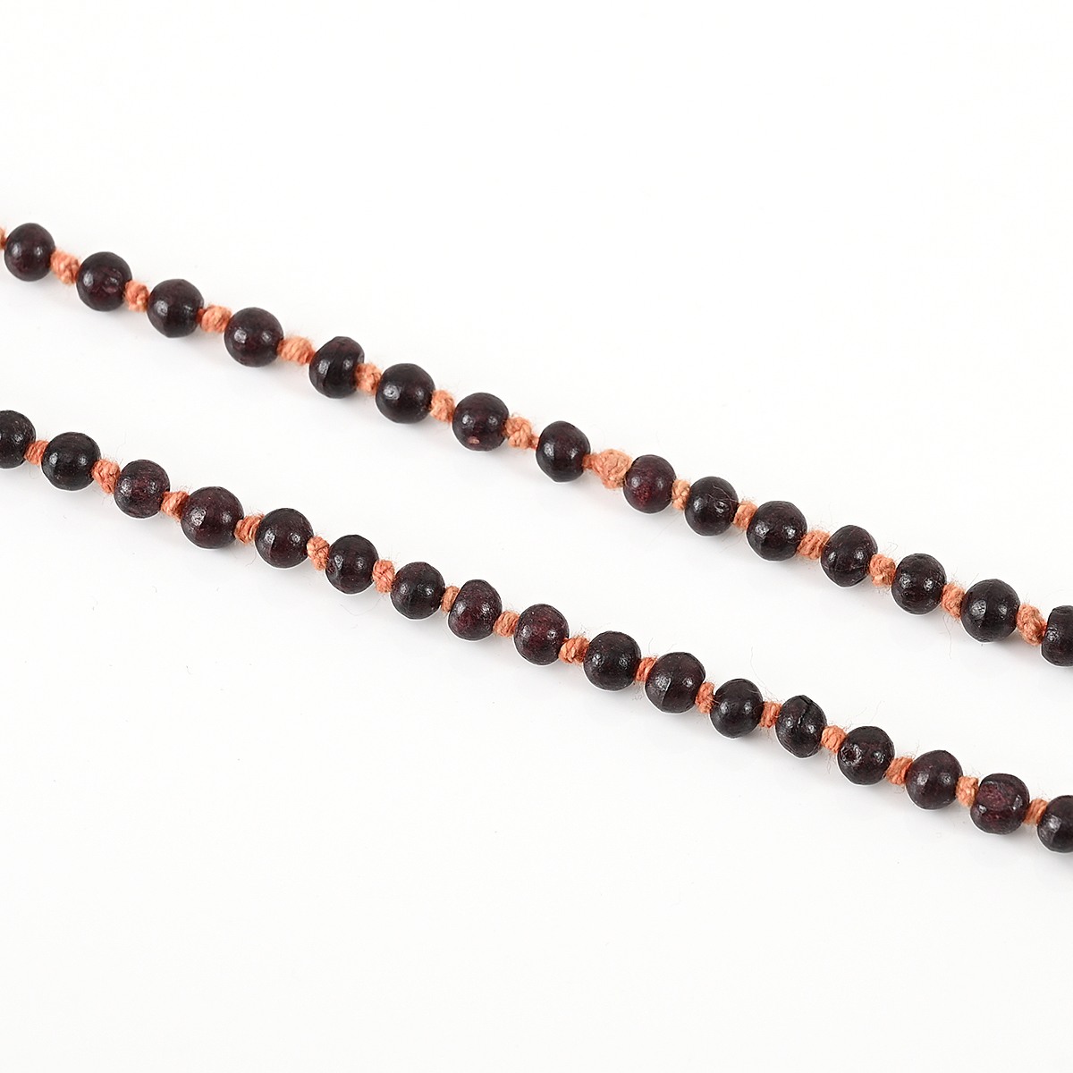 Shiv Ratan Kendra Genuine Red / Lal Chandan Mala, 100% Natural & Unpolished II Length 30-35 CM II 10-15 Grams