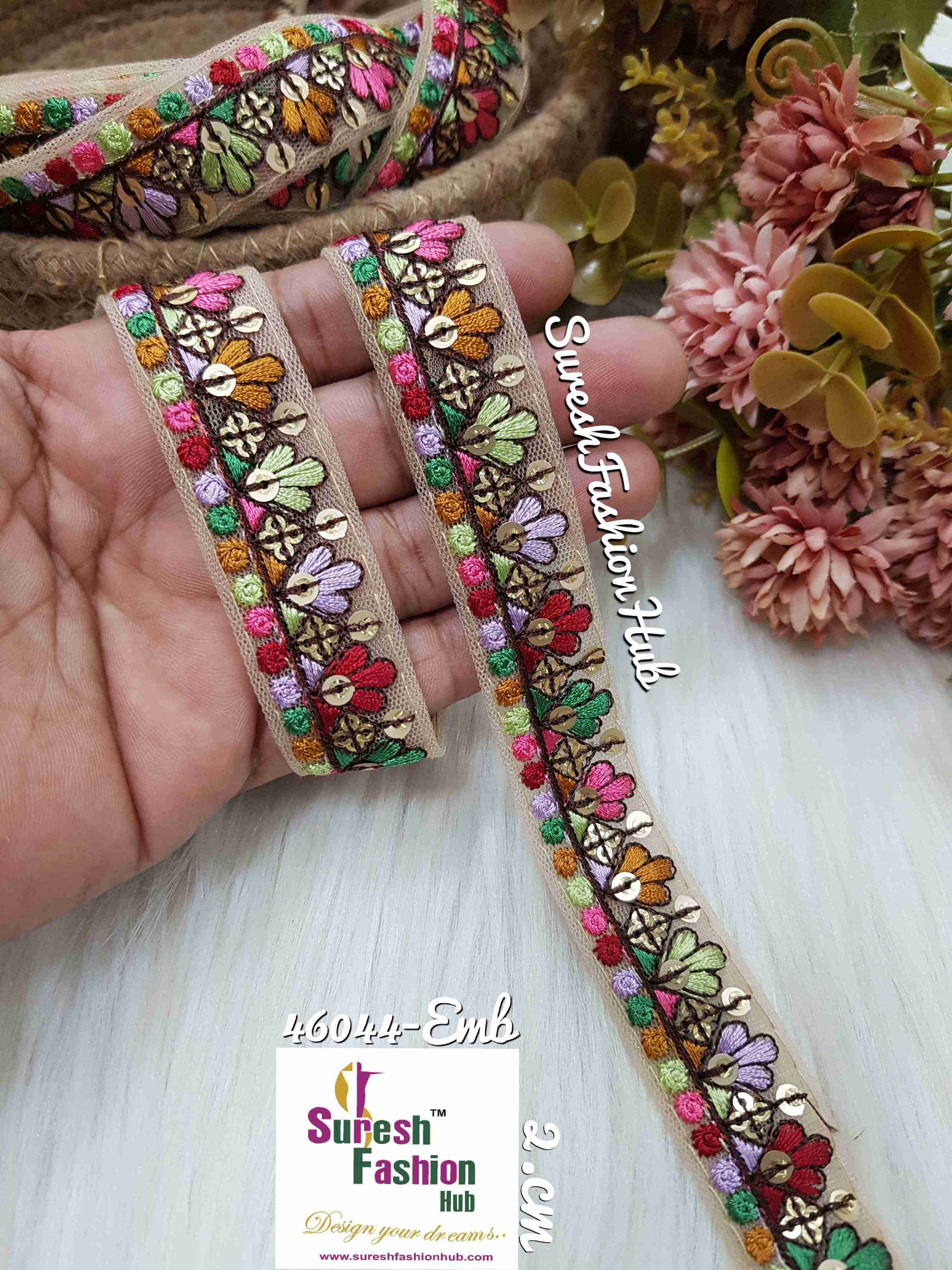 Teeny Meeny Colorful Embroidery Trim