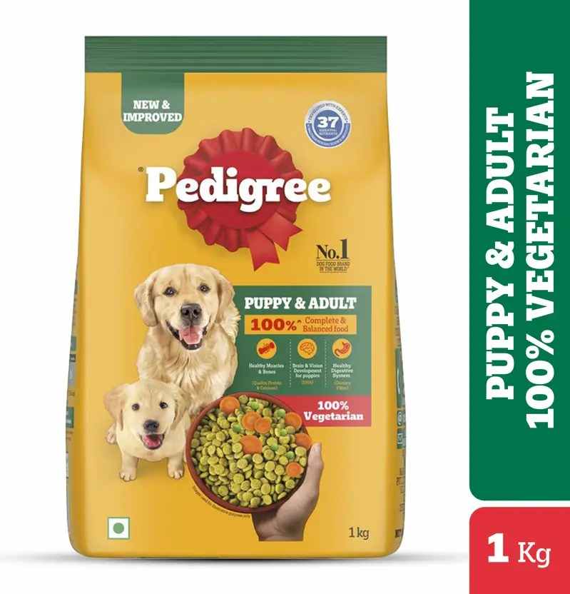 Pedigree | Pedigree 100% Vegetarian Puppy and Adult Veg Dog Dry Food 1.2kg