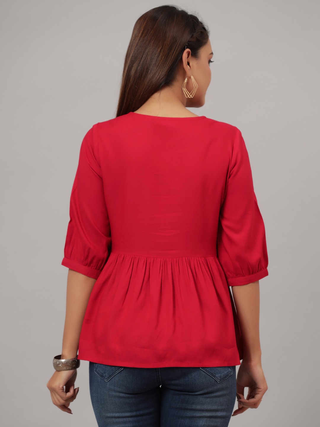 PINK EMBROIDERED TOP