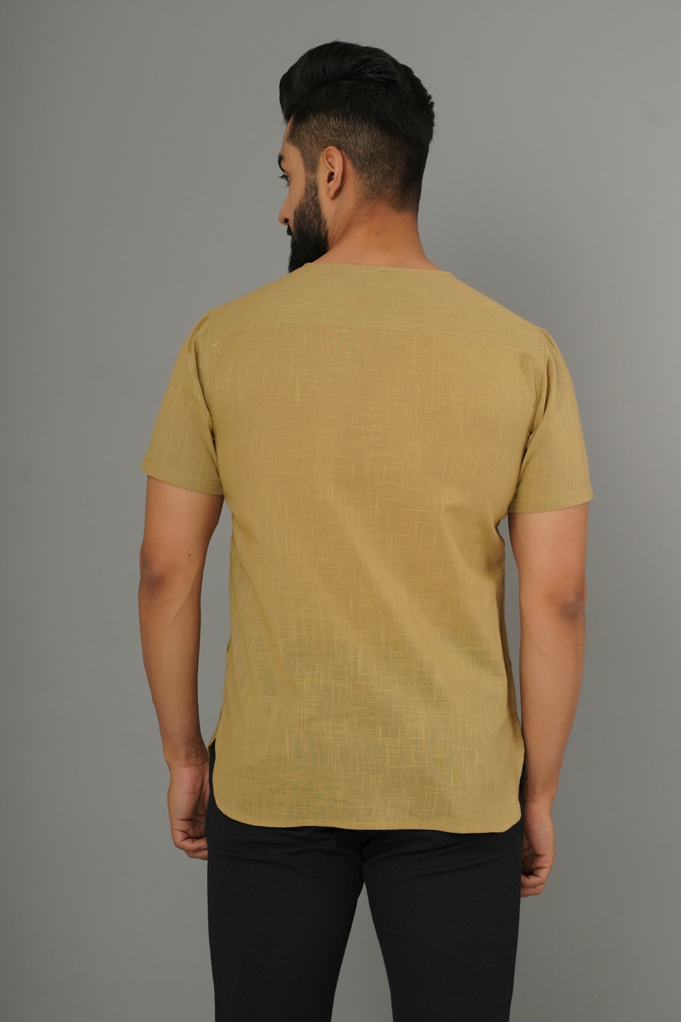 COTTON SOLID CASUAL MENS SHIRT