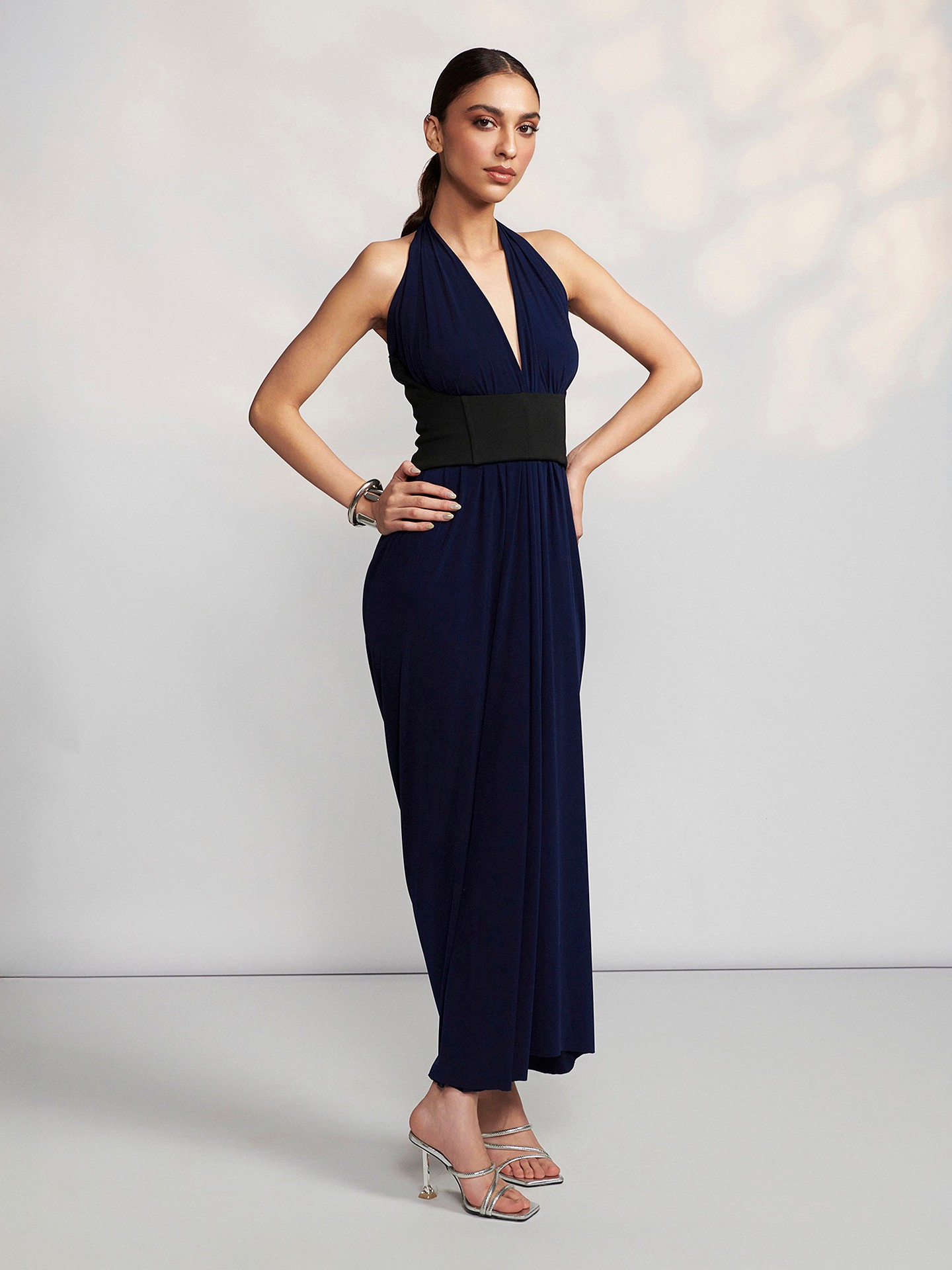 Navy Adriano Long Dress