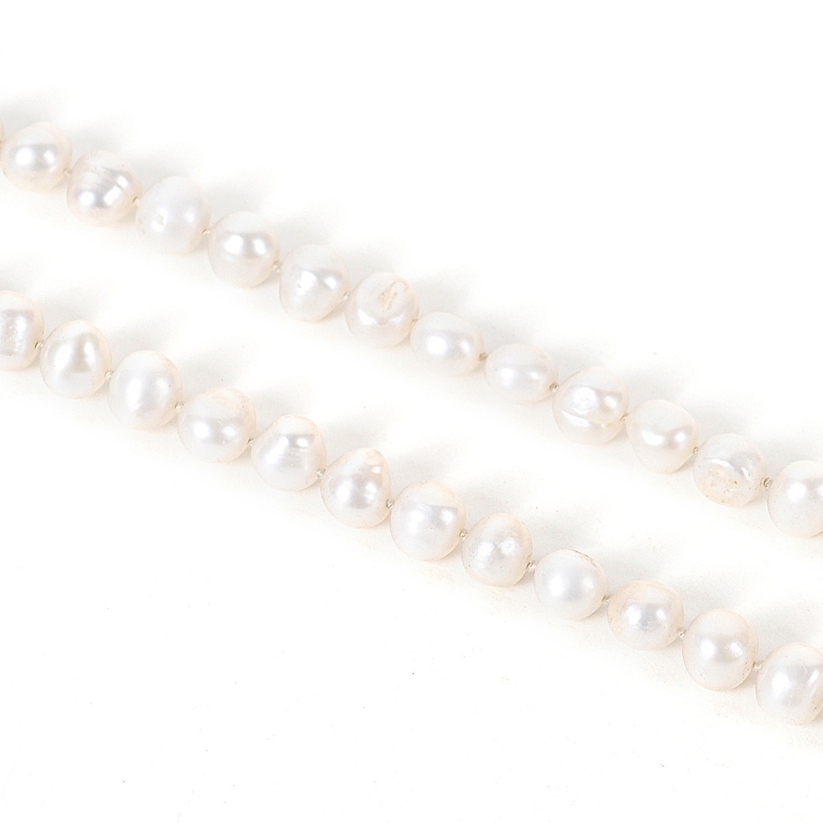 Shiv Ratan Kendra Natural Pearl Mala to balance Moon Planet, Mental Well Being & Anger Control II Length 70-80 CM II Weight: 45-50 Grams II