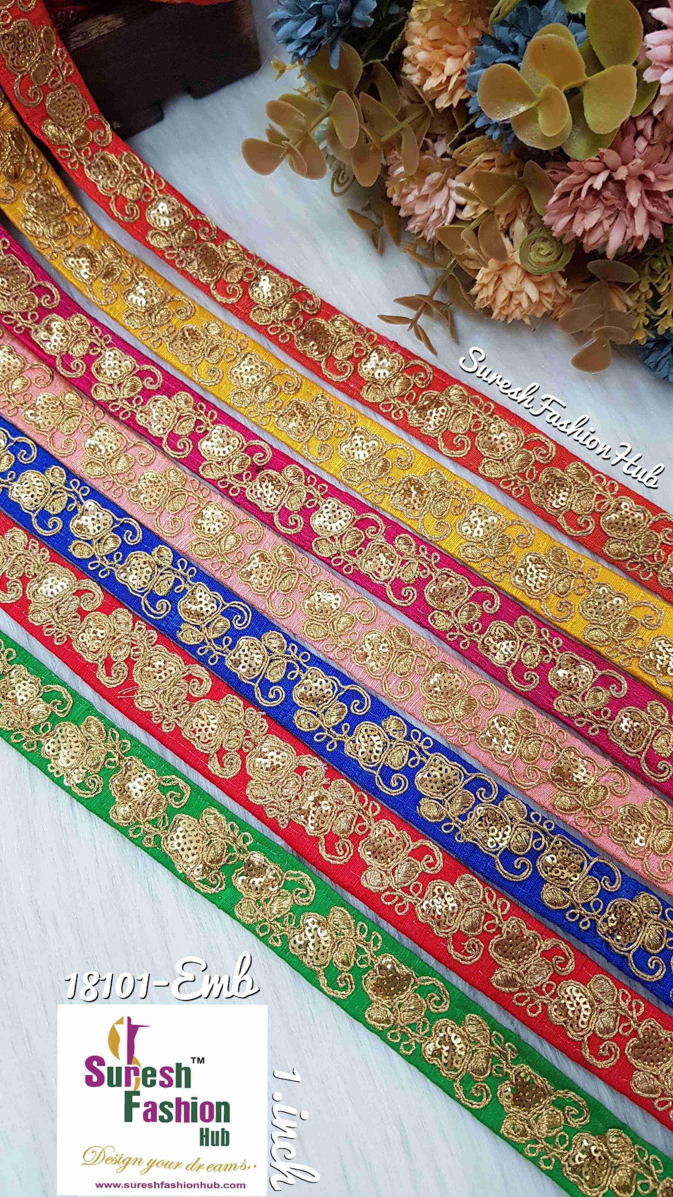 Indian Laces Embellishments Embroidery Saree Border  Wholesale Silk Crafting Sewing Decorative Designer Ribbons #bohobagmaking #fedorahats  #minne  #lndianlaces  #Sareeborder #アニー都城  #pasamanerías #pasamaneriasbordadas #Embellishments #可愛いマスク  #Embroiderytrimmings #アクセサリーパーツ #インドレース #homedecorating #galonesimportados #