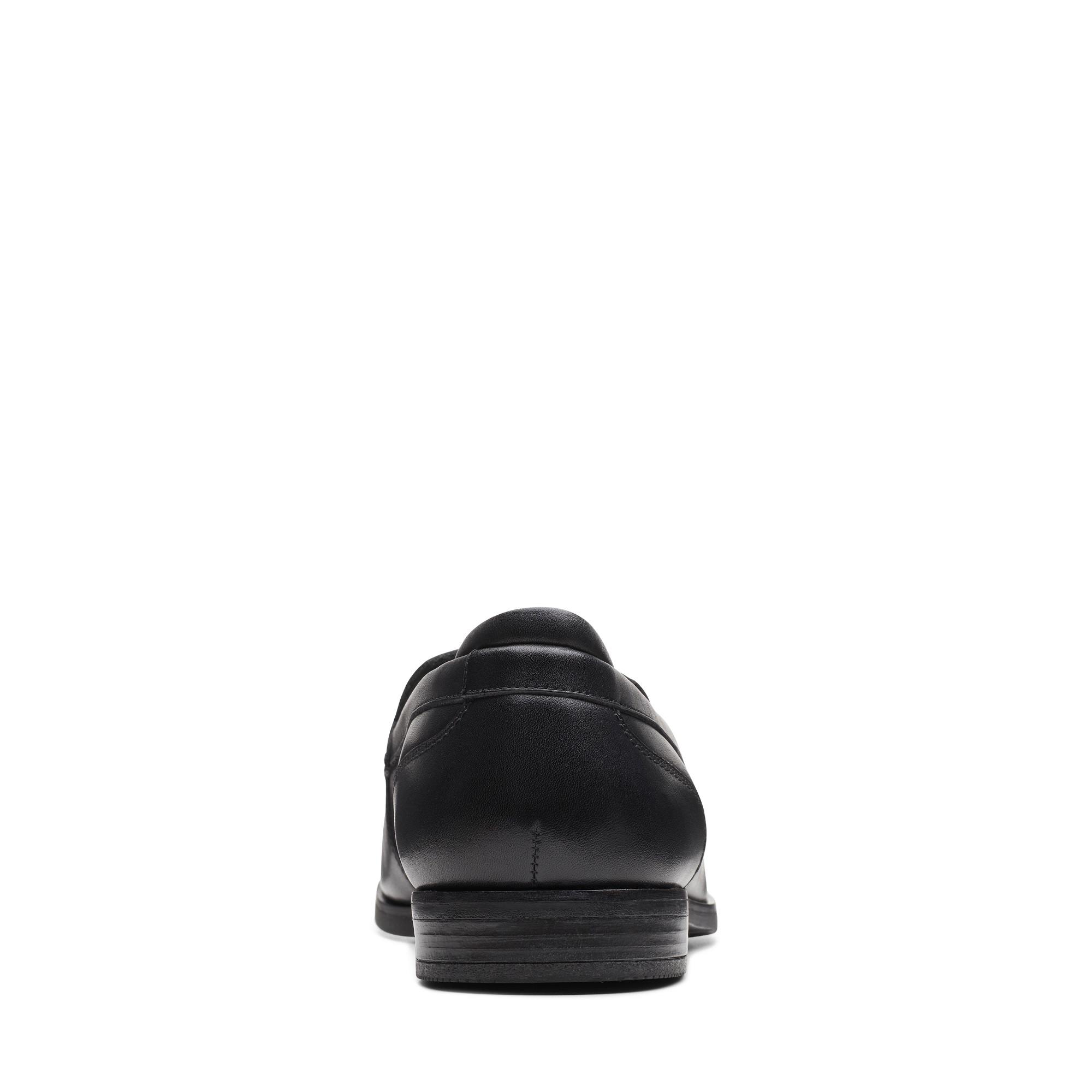 Clarks Mens Bradish Ease Black Leather