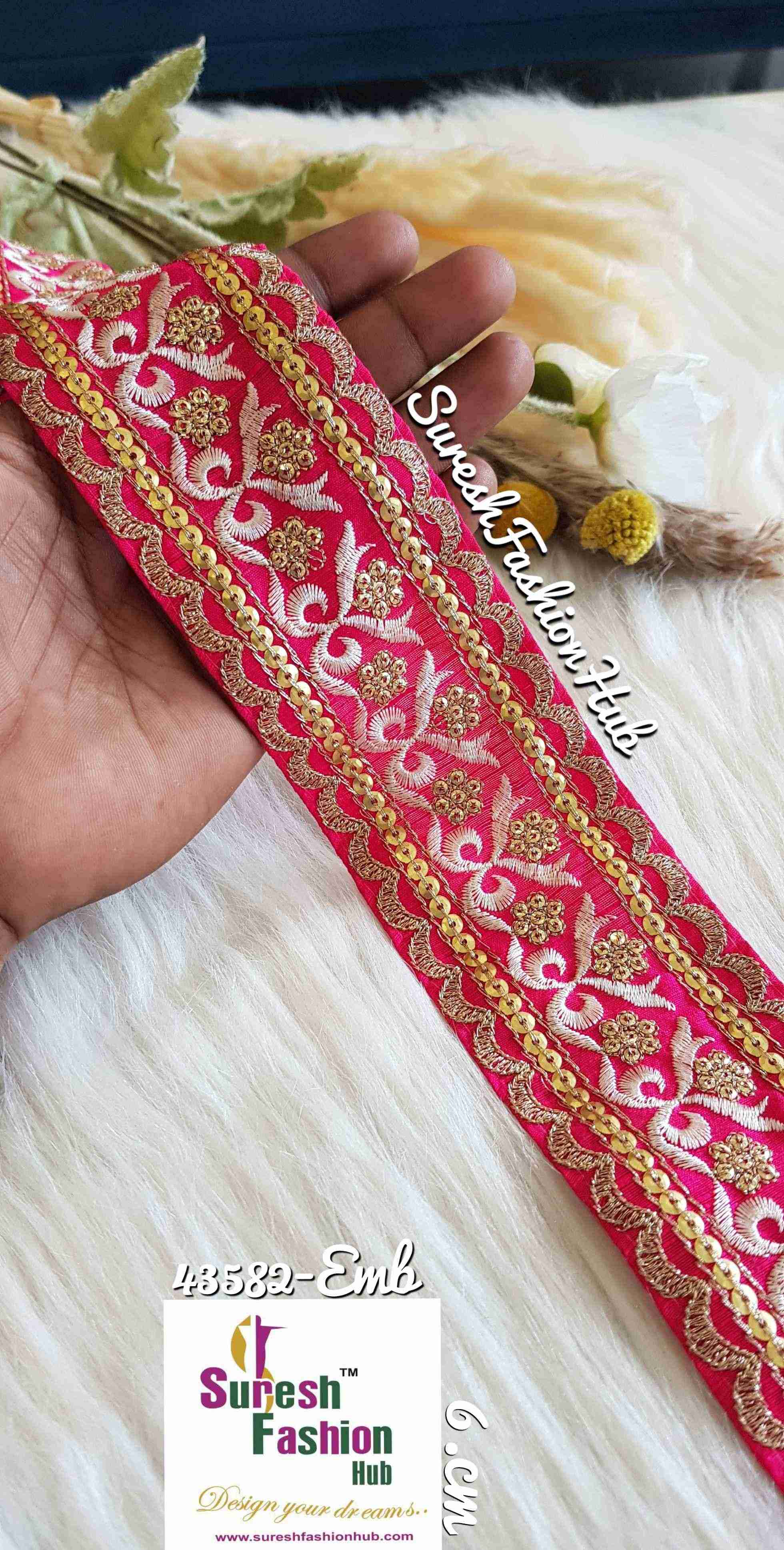Indian Laces Embellishments Embroidery Saree Border Wholesale Silk Crafting Sewing Decorative Designer Ribbons #Blackborder  #Fancylaces #Decorativetrims #Embroideredborder #Sewingtrims #テープ #minne #lndianlaces #Sareeborder #アニー都城 #pasamanerías #pasamaneriasbordadas #Embellishments #可愛いマスク #Embroiderytrimmings #アクセサリー
